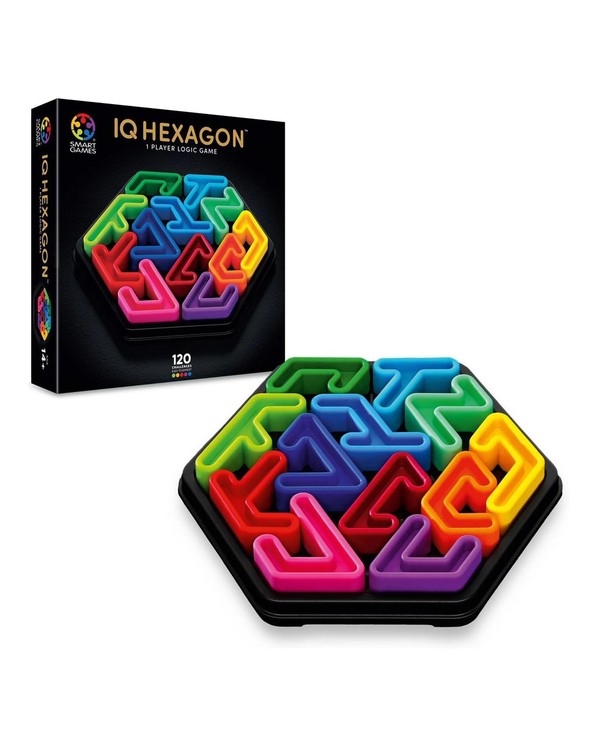 2 Smart Games IQ Deluxe Hexagon Puzzle Game, 2 of 4