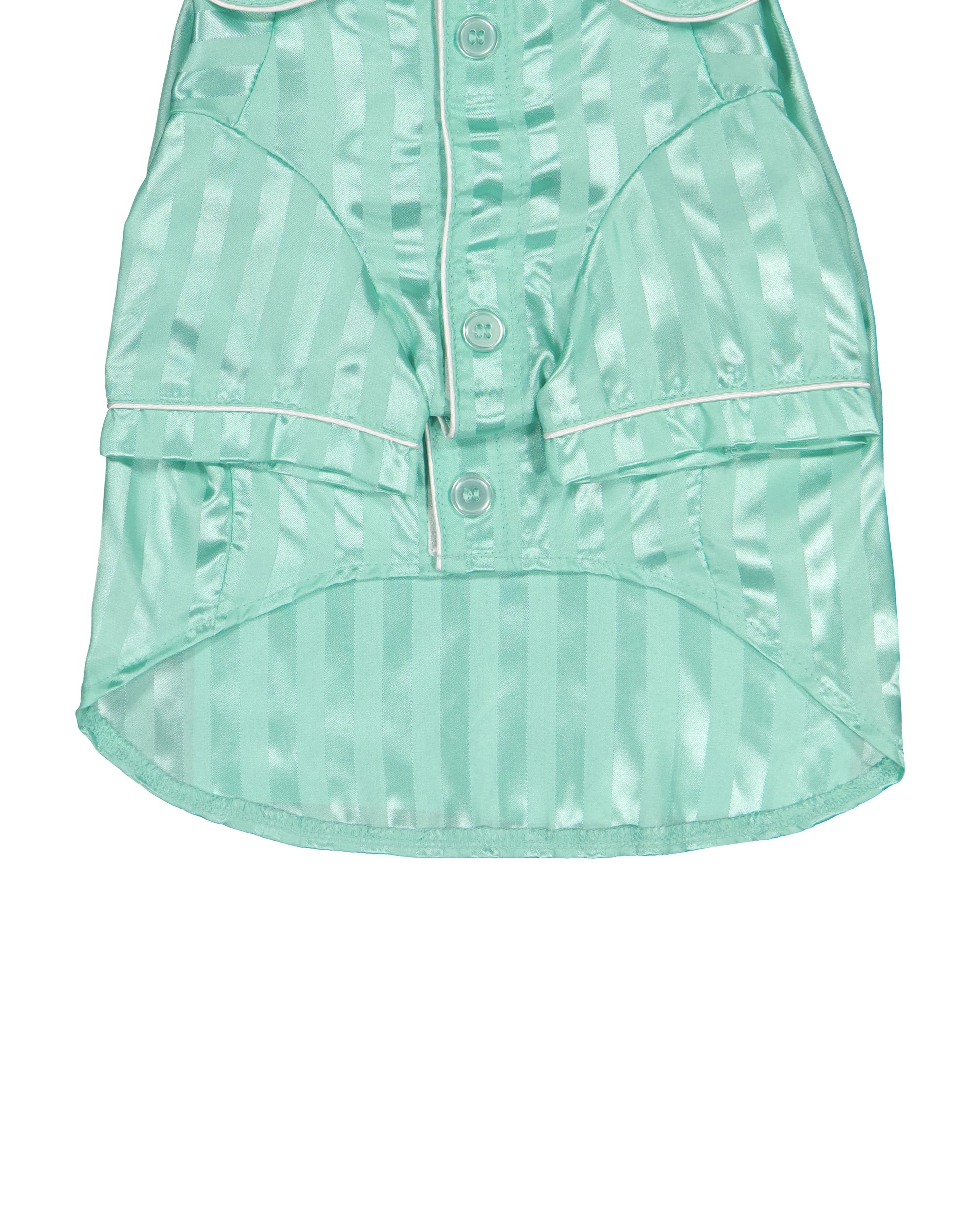 8 Pet Satin Pyjamas - Medium, Aqua, 8 of 9