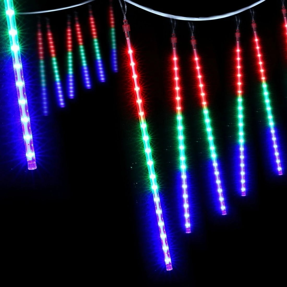 3 Jingle Jollys 7M Christmas Lights Shower Light 288 LED Icicle Falling Metor - Multi, 3 of 7