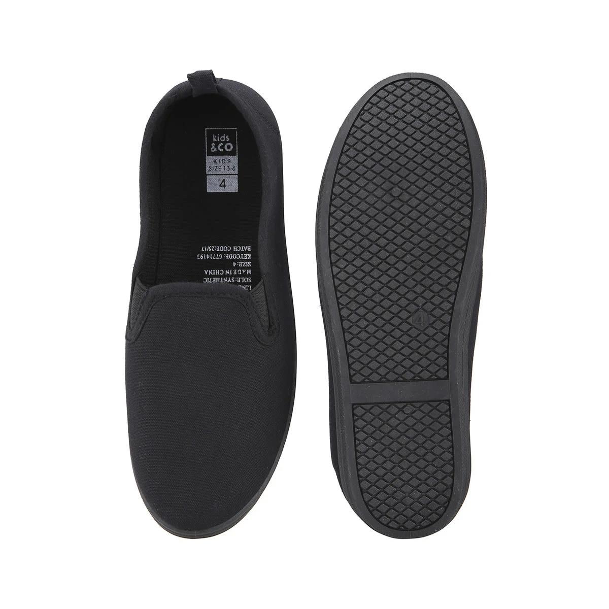 2 Senior Slip On Shoes Black, 2 of 2