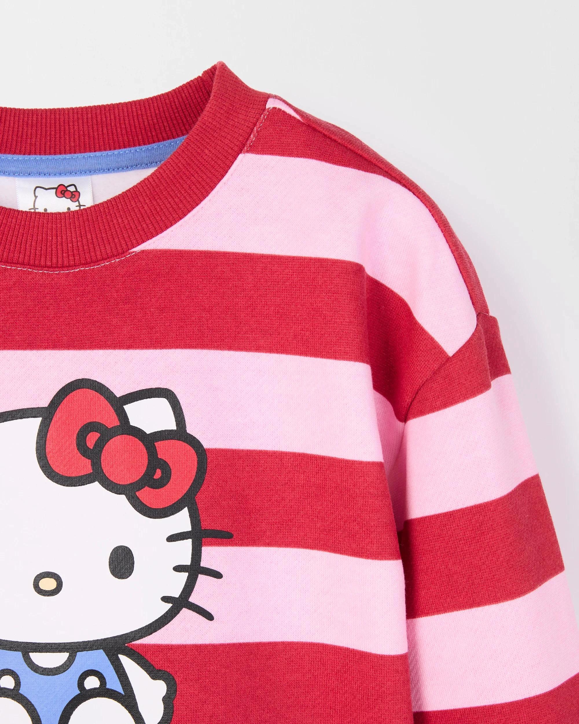 3 Hello Kitty Fleece Long Sleeve Top PINK/RED, 3 of 3