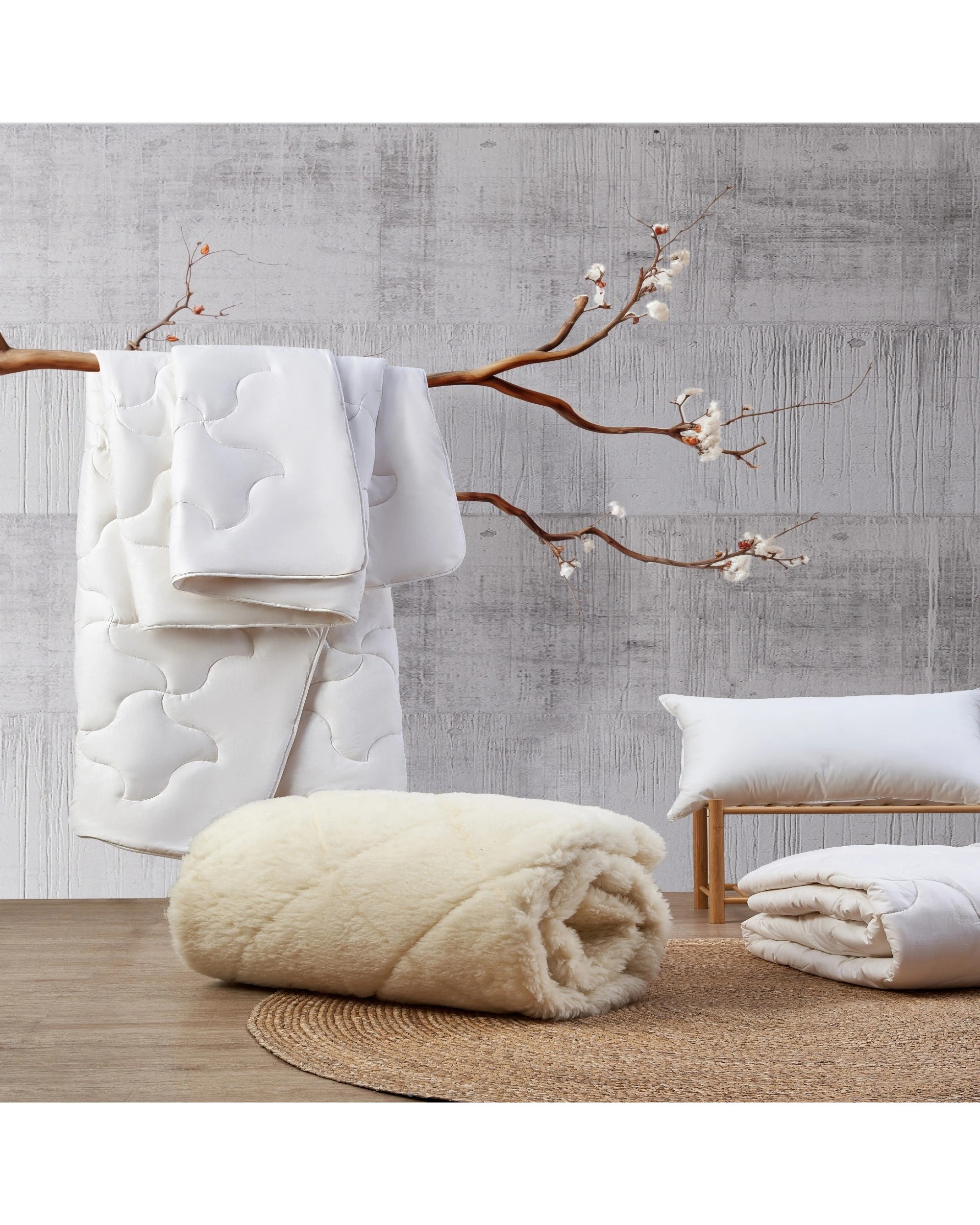 8 Wooltara Luxury Washable Cotton Japara Wool Rich Mattress Topper - Single Bed - White, 8 of 8