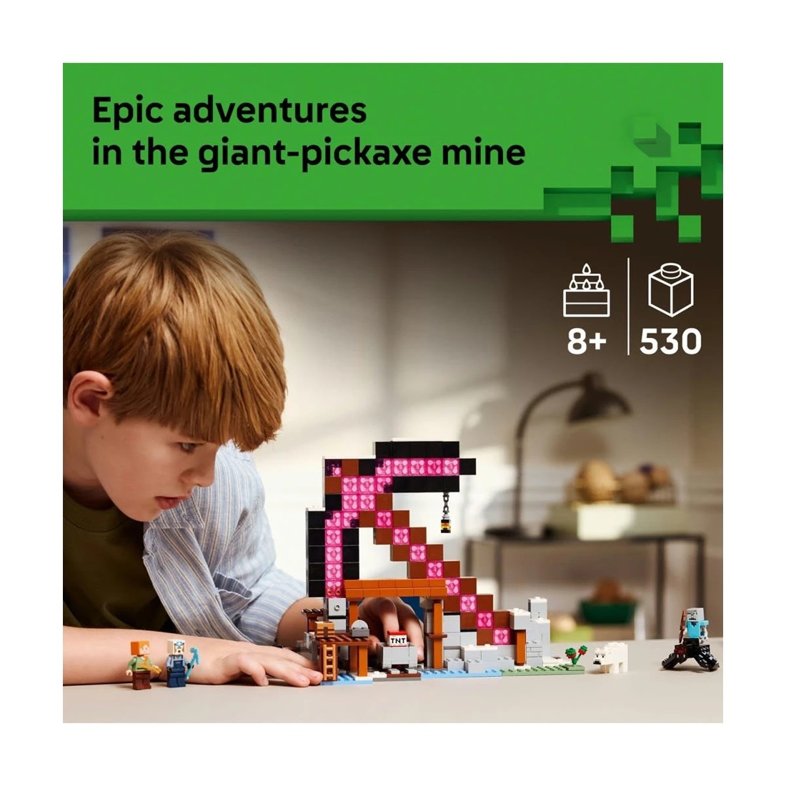 3 LEGO Minecraft The Pickaxe Mine 21277, 3 of 10