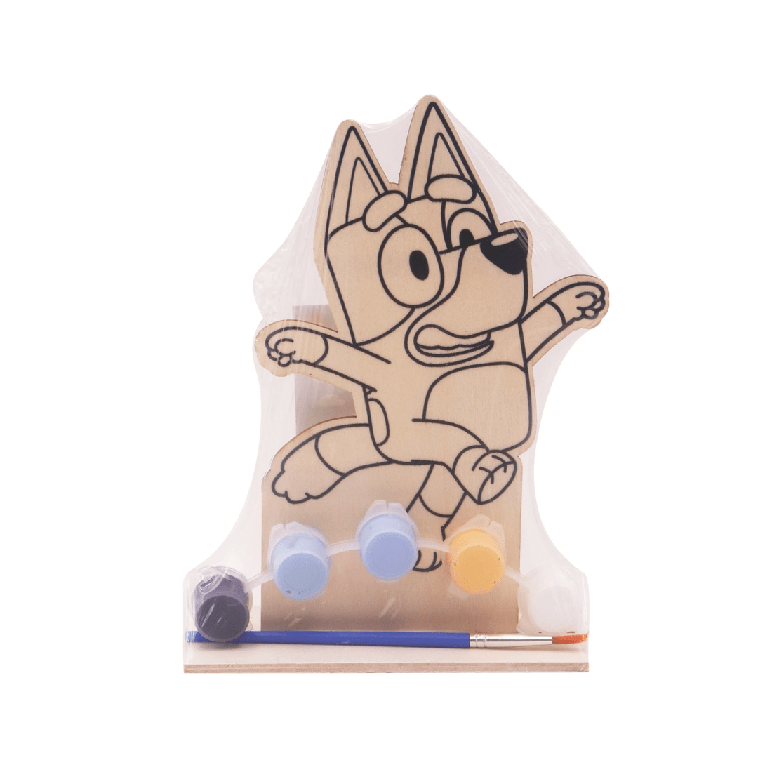 3 Bluey Paint Your Own Wooden Characters - Assorted*
 - Natural, 3 of 3