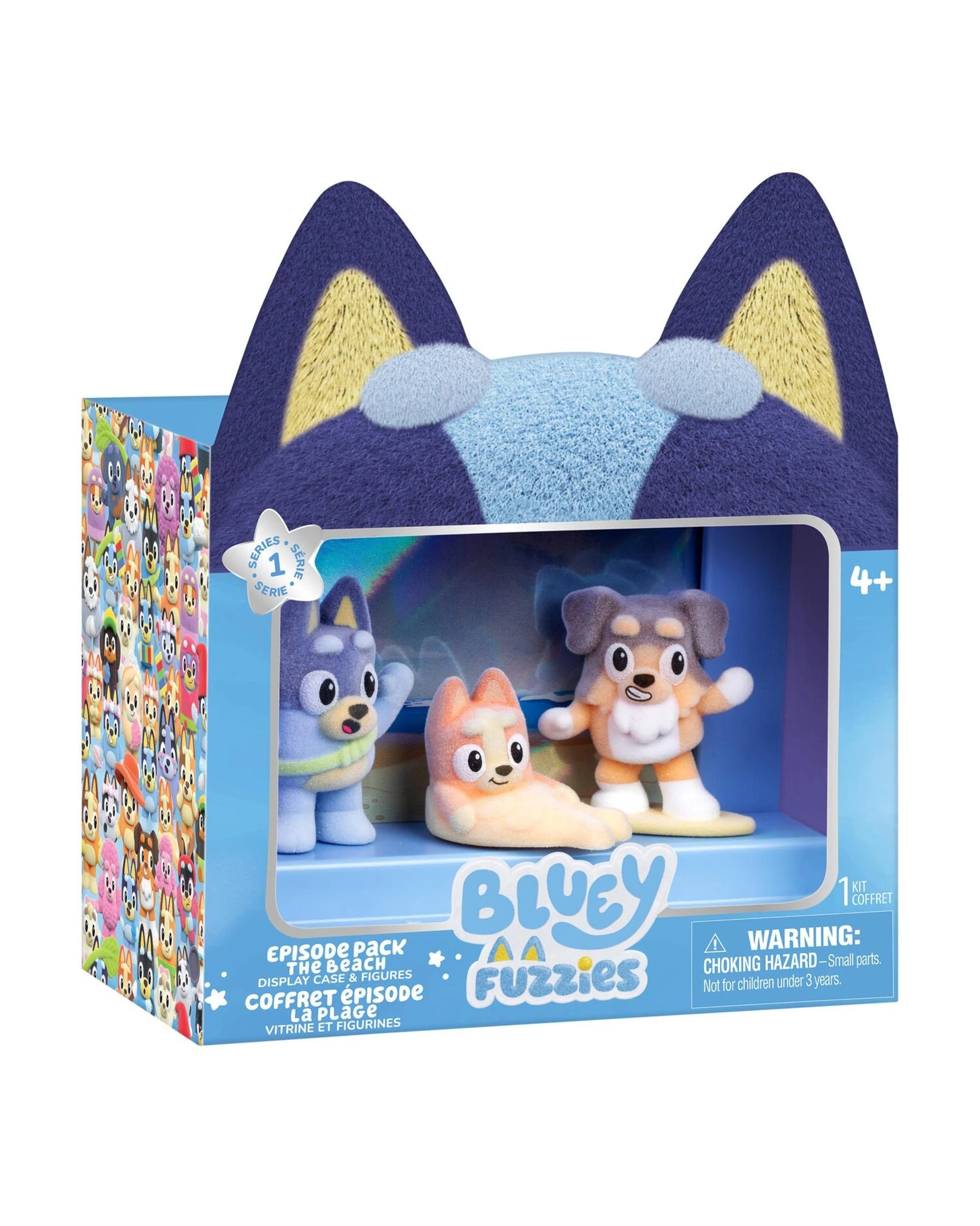 4 Bluey Fuzzies Series 1 The Beach Episode Pack, 4 of 7