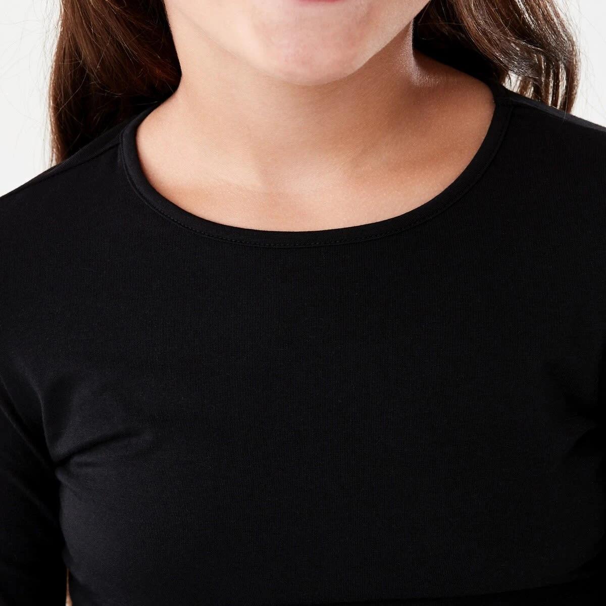 4 Plain Long Sleeve Top Black, 4 of 8