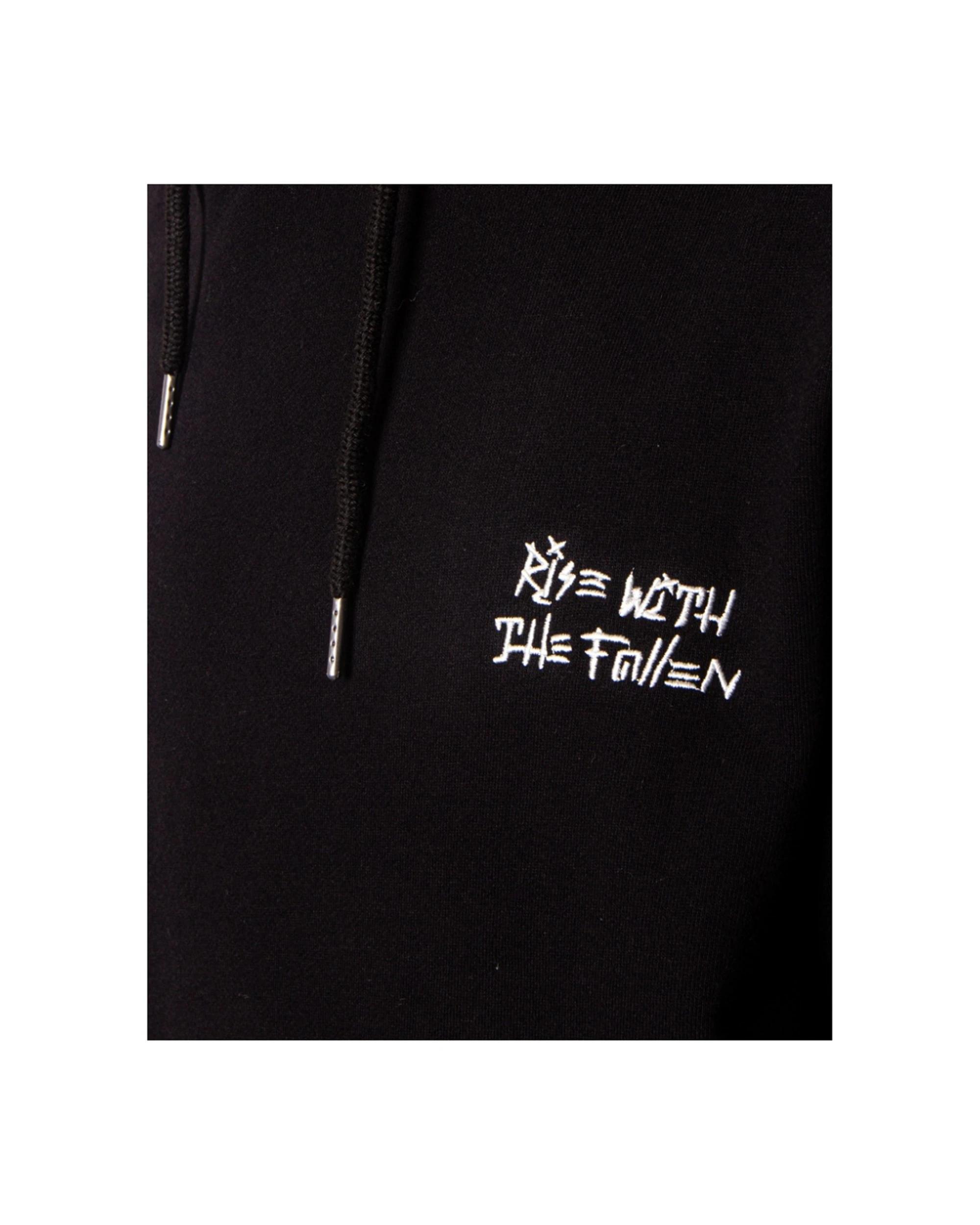 3 Fallen Footwear Mens Dark Horse Tarot Hoodie Cotton Polyester Blend BLK/WH, 3 of 7