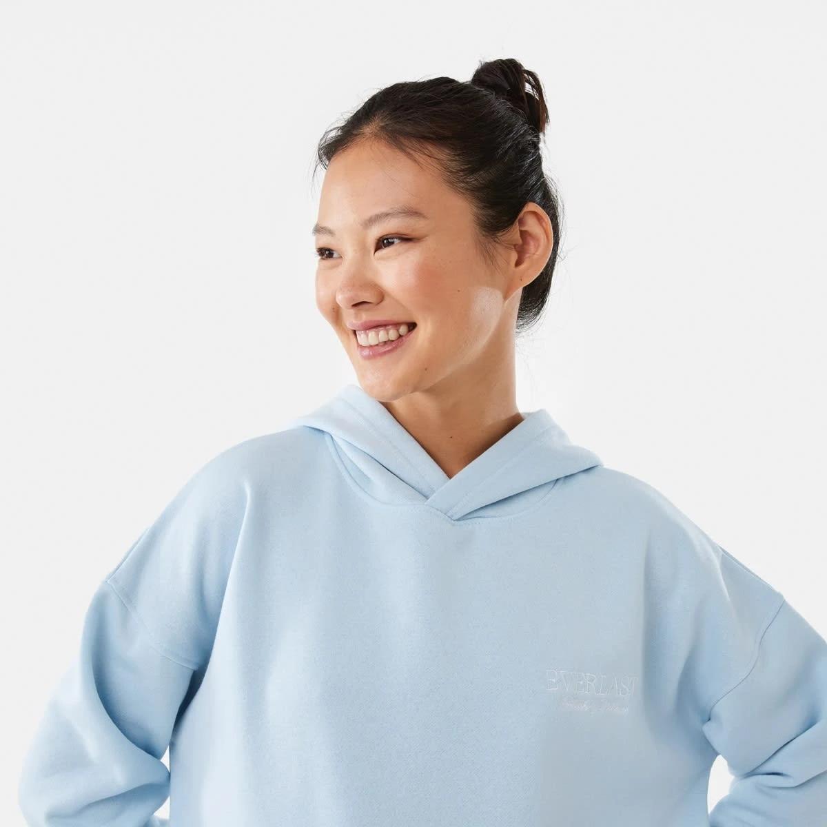 5 Everlast Womens Street Oversized Hoodie Retro Blue, 5 of 10