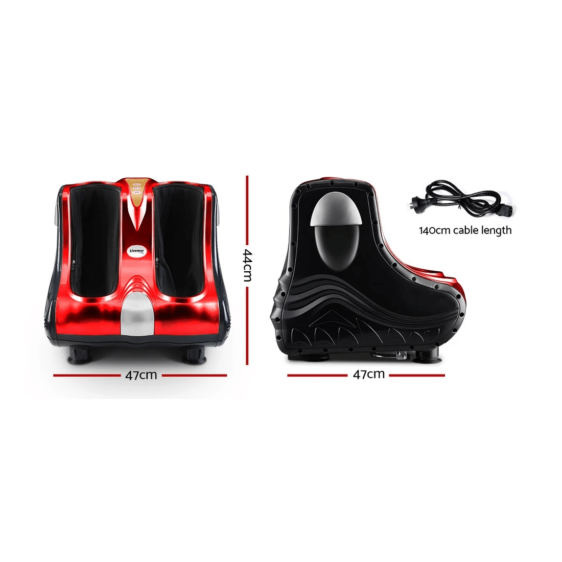 2 Livemor Foot Massager Massagers Shiatsu Electric Roller Ankle Calf Leg Kneading - Multi, 2 of 7