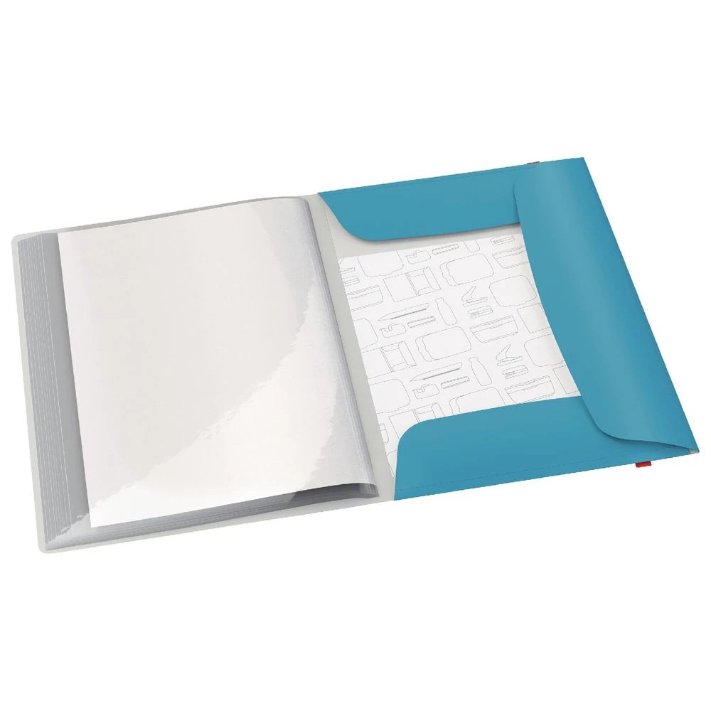 2 Leitz Cosy A4 3-Flap Folder with Display Book Blue, 2 of 2