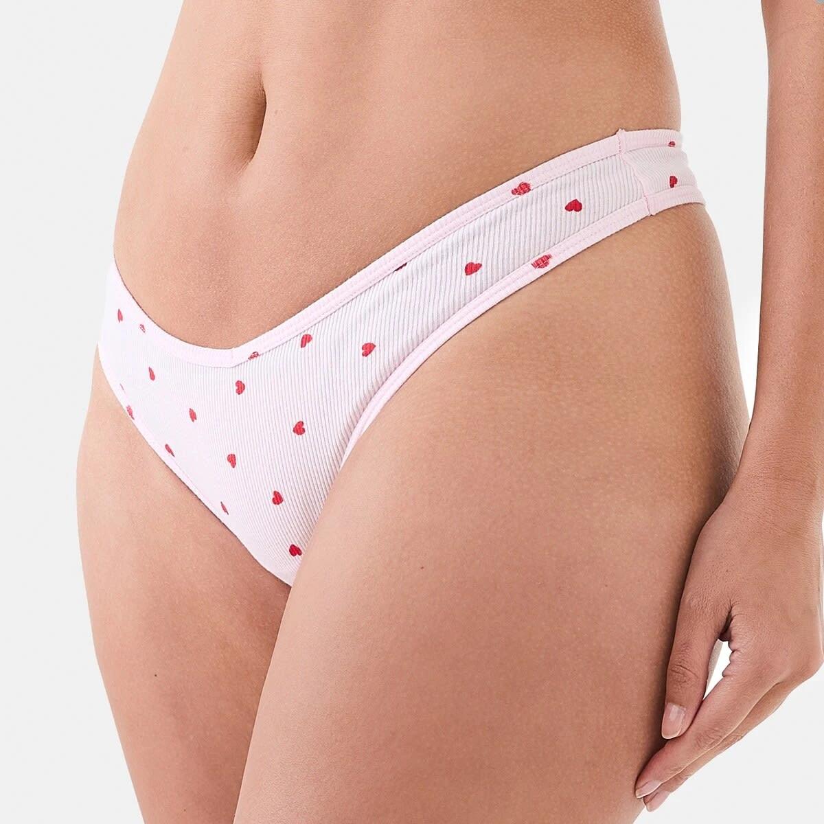 1 Ribbed G-string Briefs MINI HEARTS BALLERINA, 1 of 6