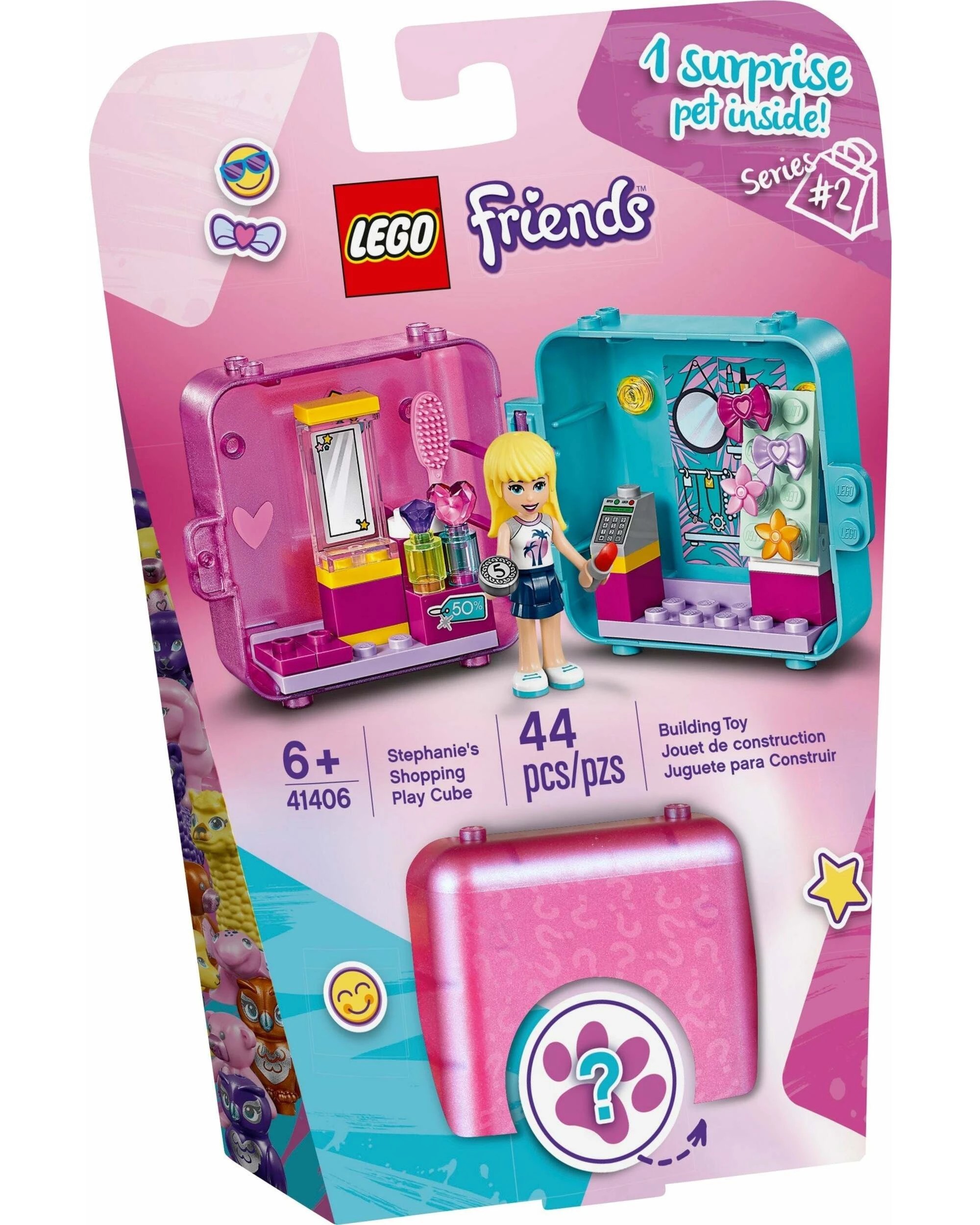 1 LEGO 41406 Stephanie's Shopping Play Cube: Portable Mini Doll Beauty Shop, 1 of 5