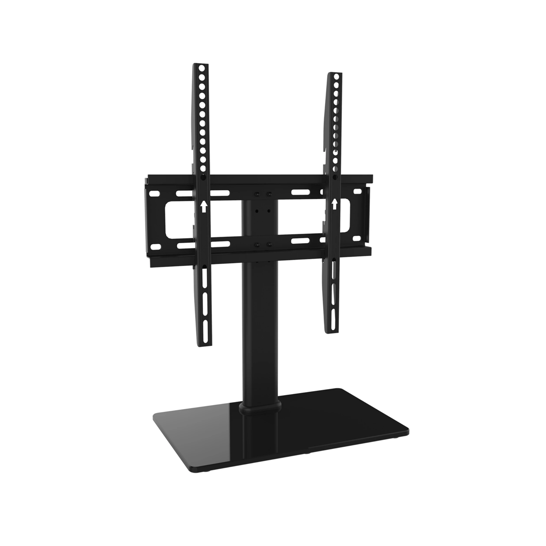 1 Universal Table Top Tv Stand With Bracket Adjustable Height For 37-55 Inch Various Vesa Black, 1 of 10