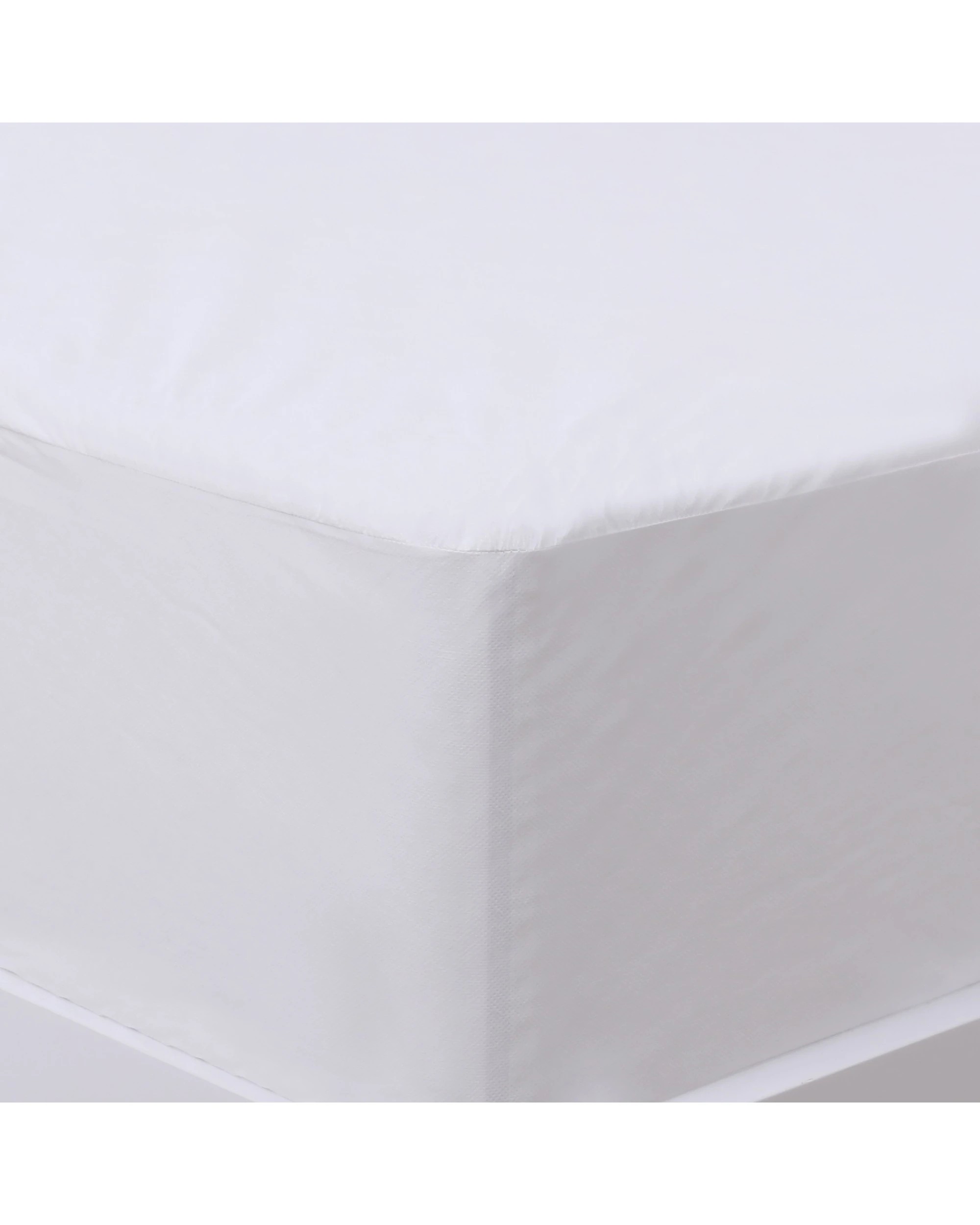 2 Dreamaker Stain Resistant Waterproof Mattress Protector - Super King Bed - White, 2 of 4
