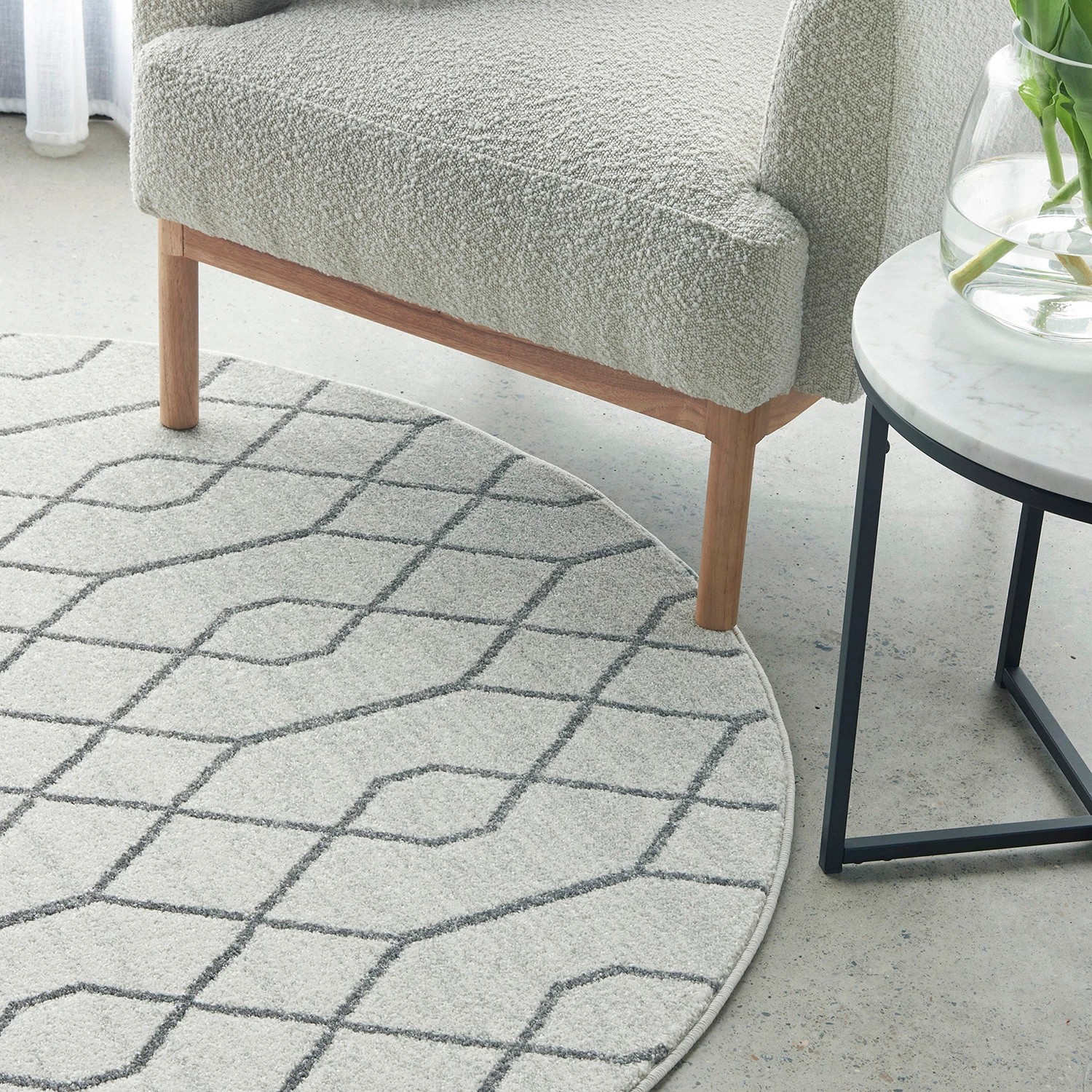 Common Ground Rugs Elysium Hailey 240x240cm Round - Large Pet Friendly ...