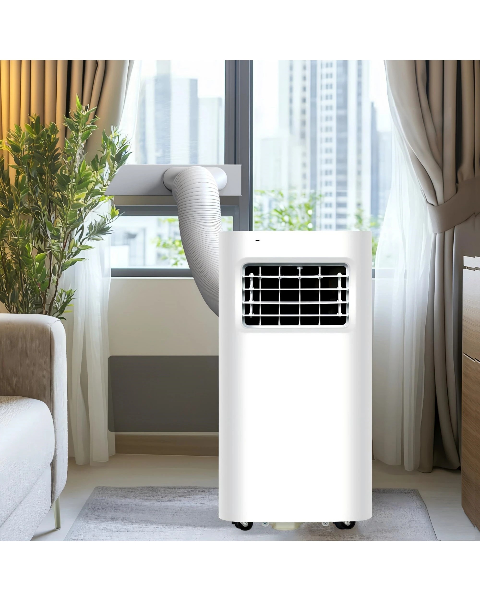 2 Advwin 9000 BTU Portable Air Conditioner - White, 2 of 8