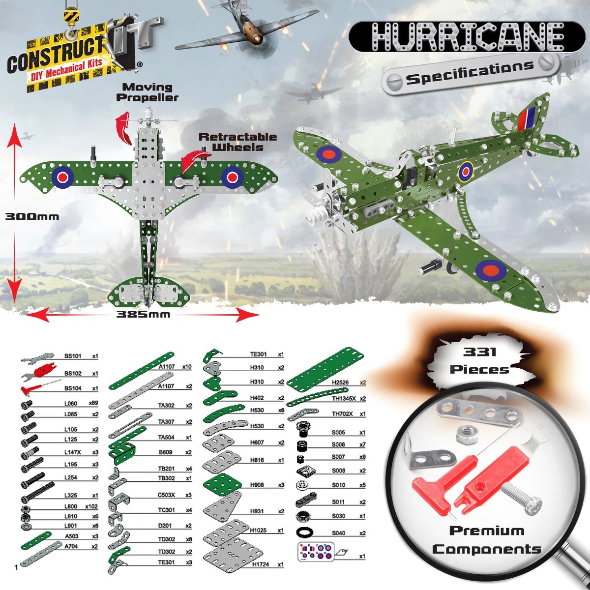 10 Construct-It Hurricane Fighter, 10 of 10