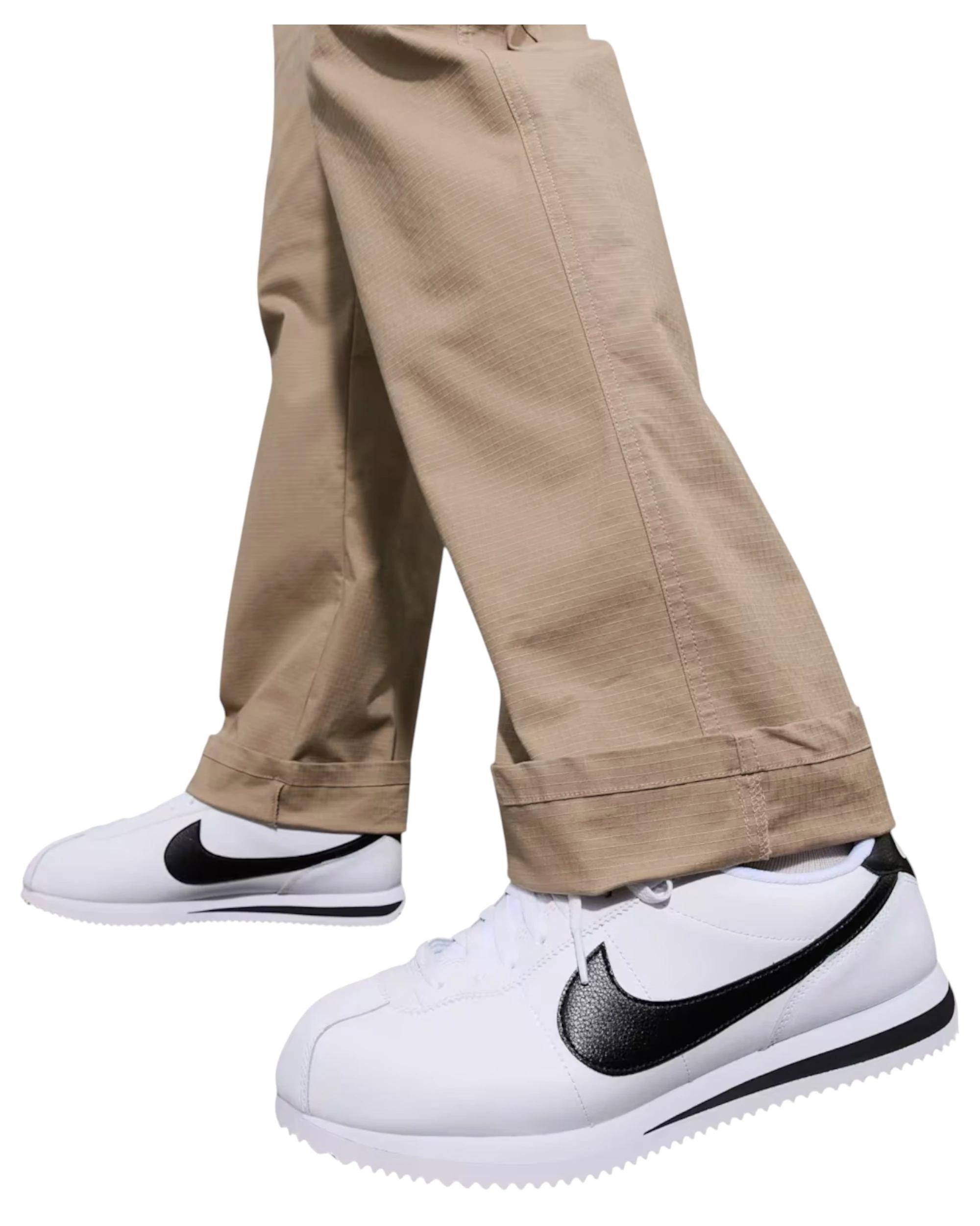 3 Nike Mens Cortez Leather Athletic Shoes WHITE/BLACK, 3 of 8