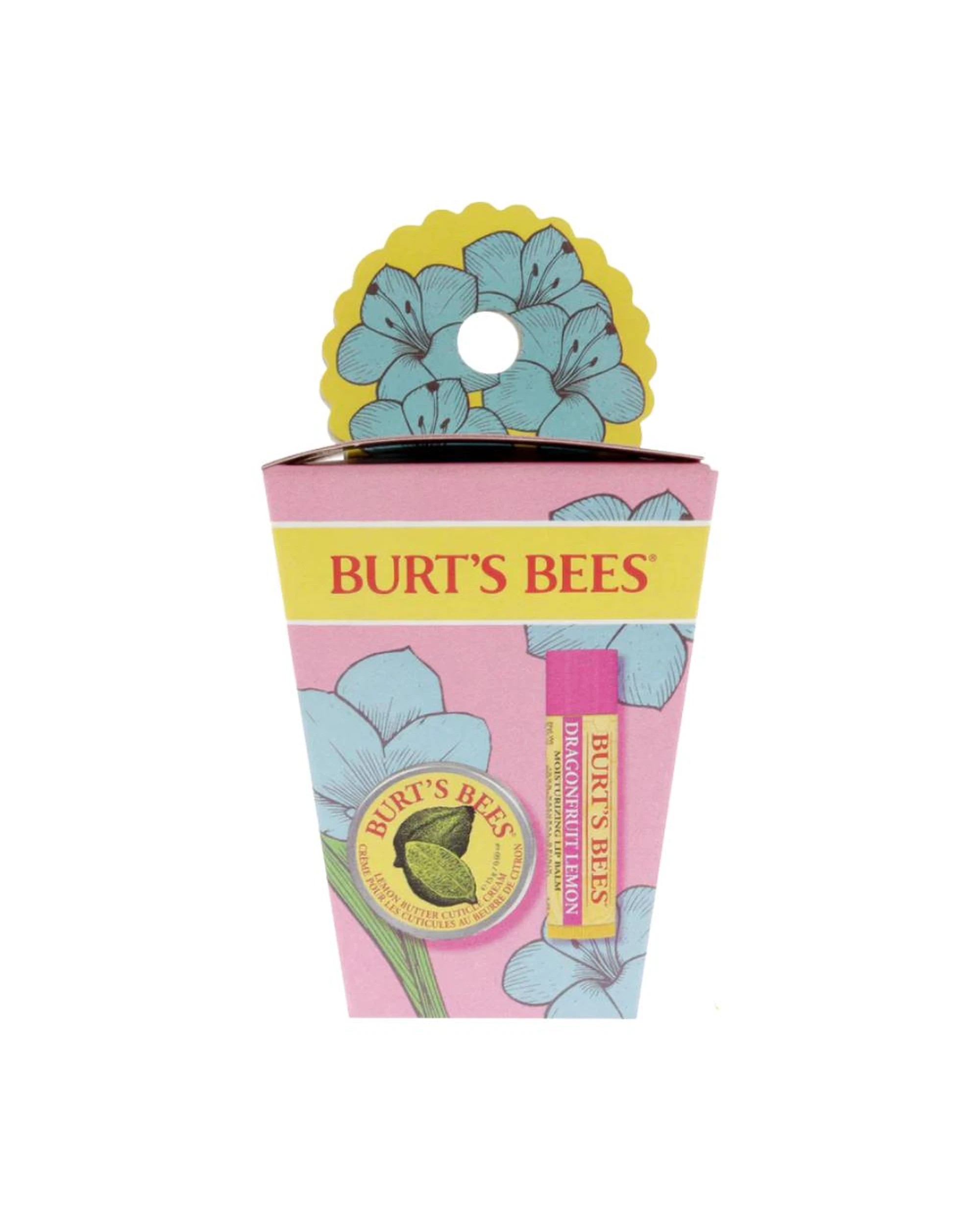 4 Burt's Bees Spring Surprise Dragonfruit Lemon Lip Balm & Cuticle Butter Duo Set, 4 of 8