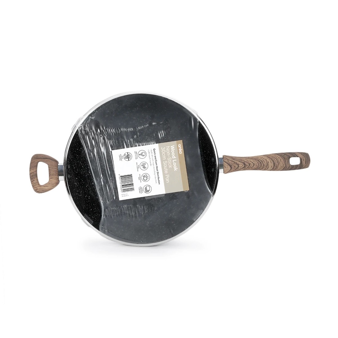 7 30cm Wood Look Non-Stick Saute Pan, 7 of 7