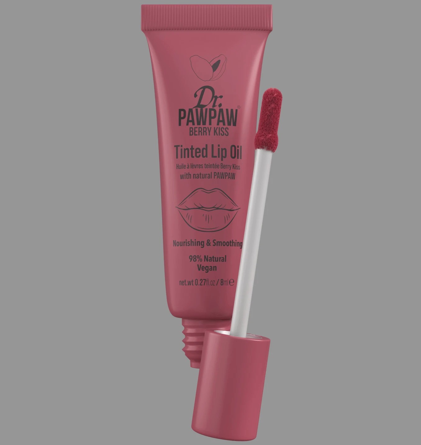 3 Dr. PAWPAW Tinted Lip Oil 8ml - Berry Kiss, 3 of 3