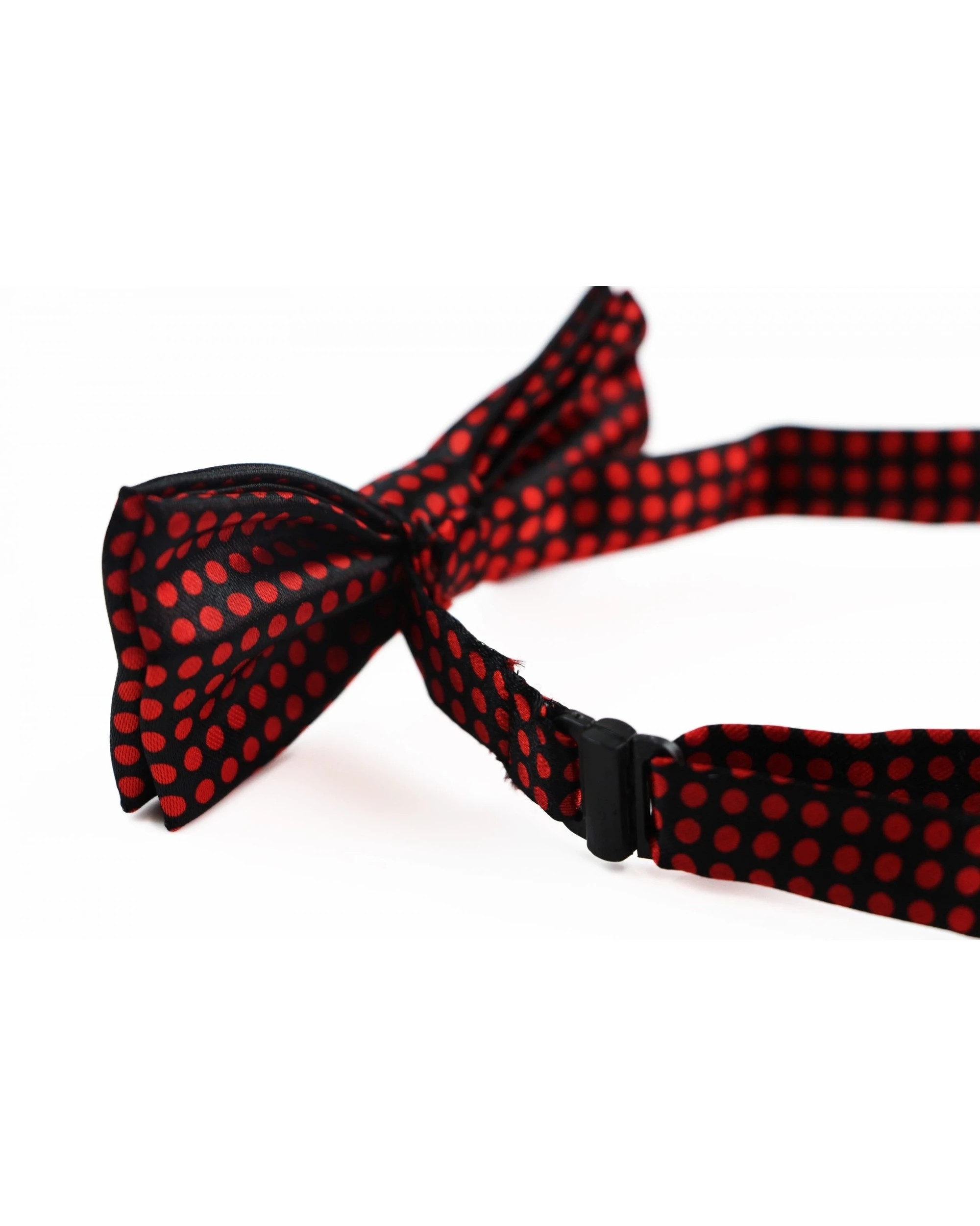 2 Zasel Boys Black With Red Small Polka Dot Patterned Bow Tie - Multi, 2 of 3