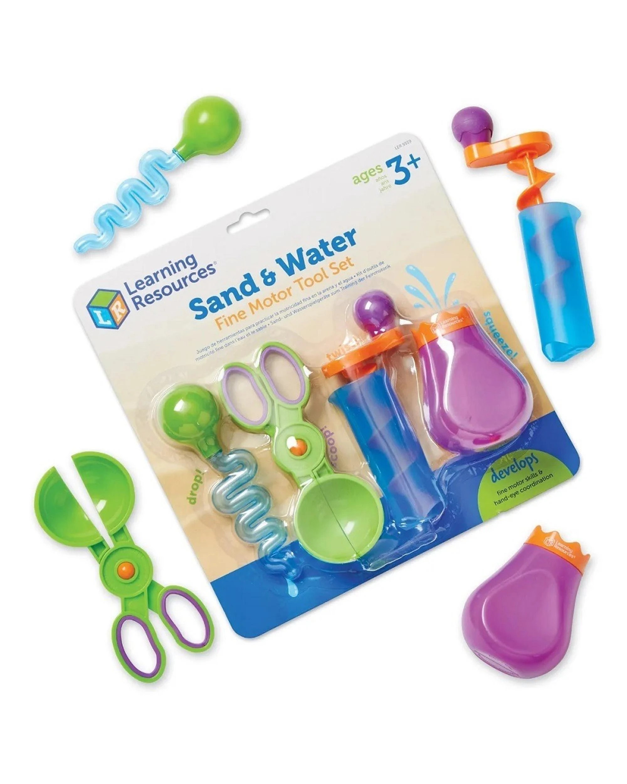 2 Learning Resources Sand and Water Fine Motor Skills Tool Set, 2 of 5