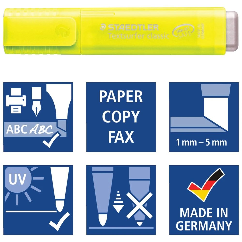 4 Staedtler Textsurfer Rainbow Highlighters Assorted 6 Pack, 4 of 5