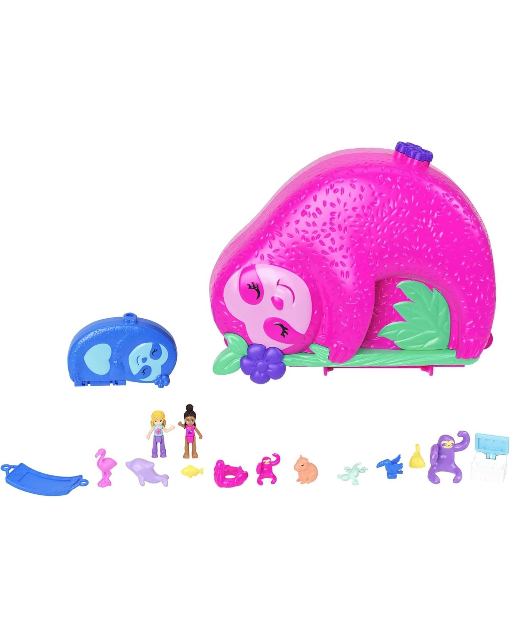 3 Polly Pocket 35th Anniversary 2-in-1 Sloth Family Compact Playset, 3 of 7