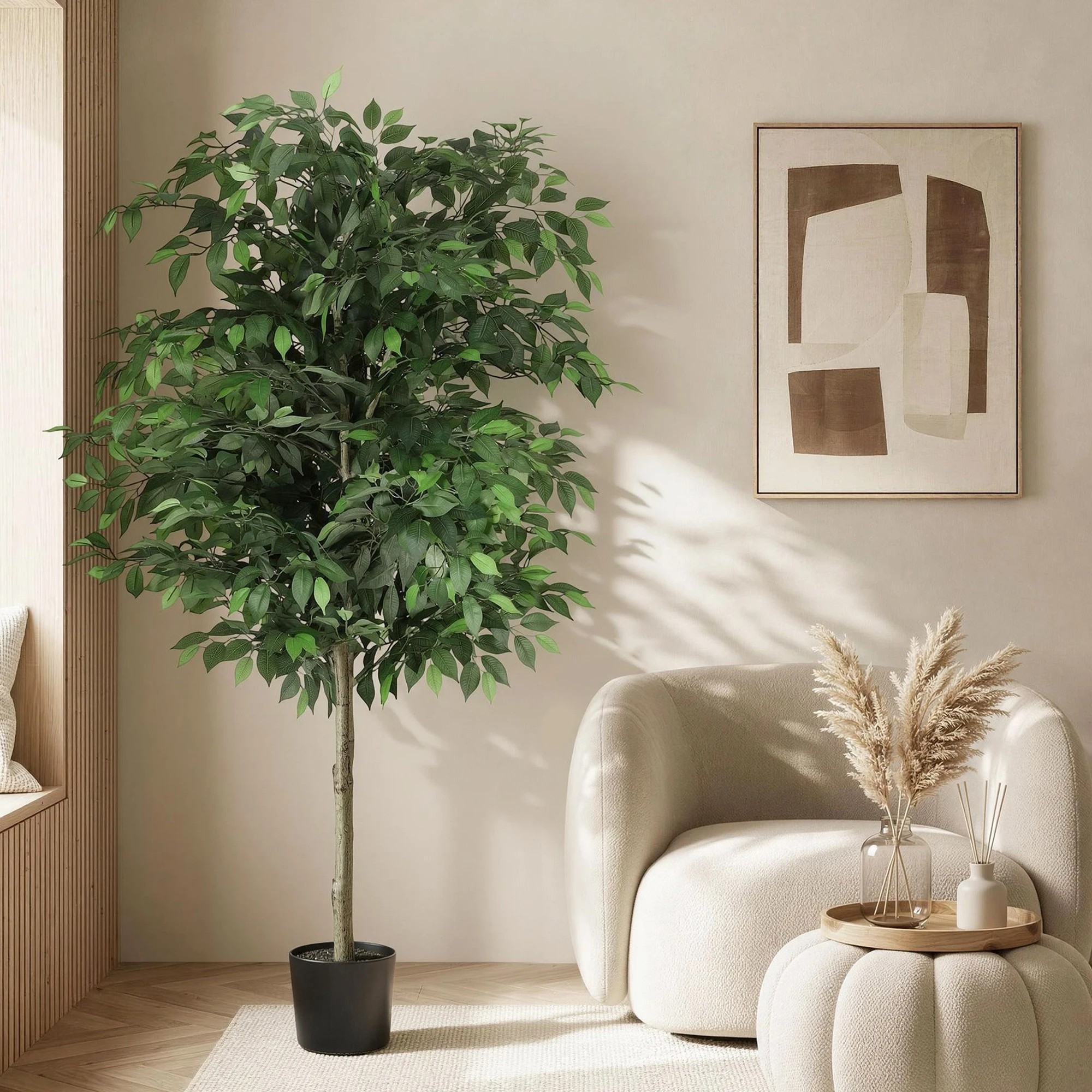 8 Artiss 180cm Artificial Ficus Tree - Green, 8 of 8
