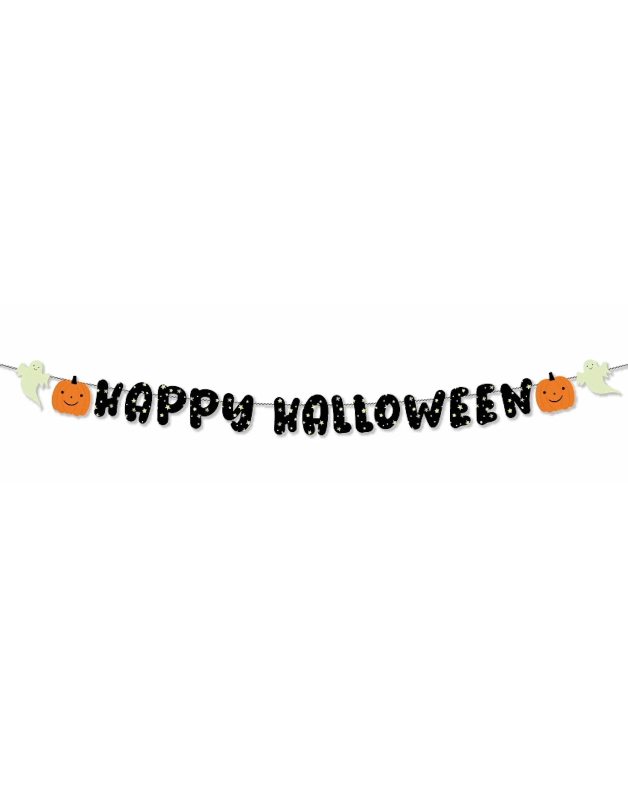 1 Anagram Fright Night UV Happy Halloween Letter Banner 2.5m - Multi, 1 of 1