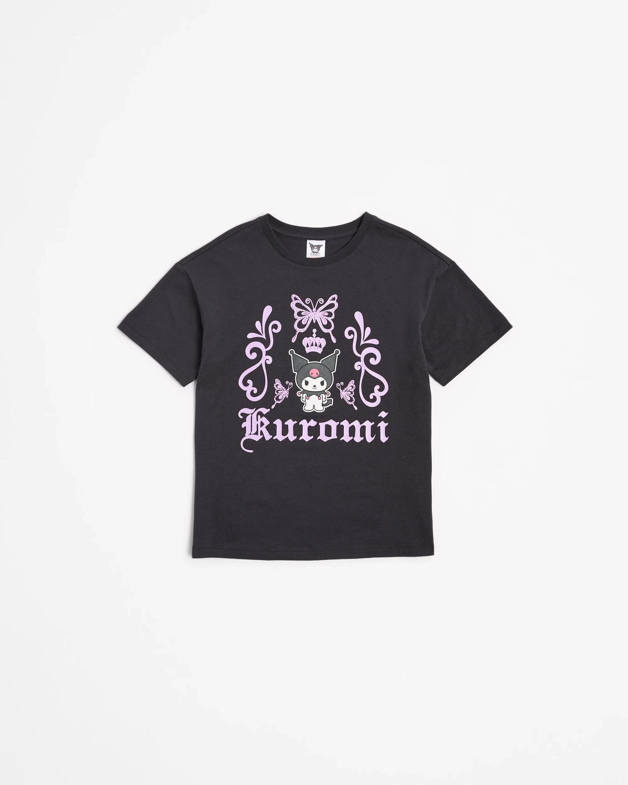4 Hello Kitty Kuromi Diamonte T-shirt CHARCOAL, 4 of 5