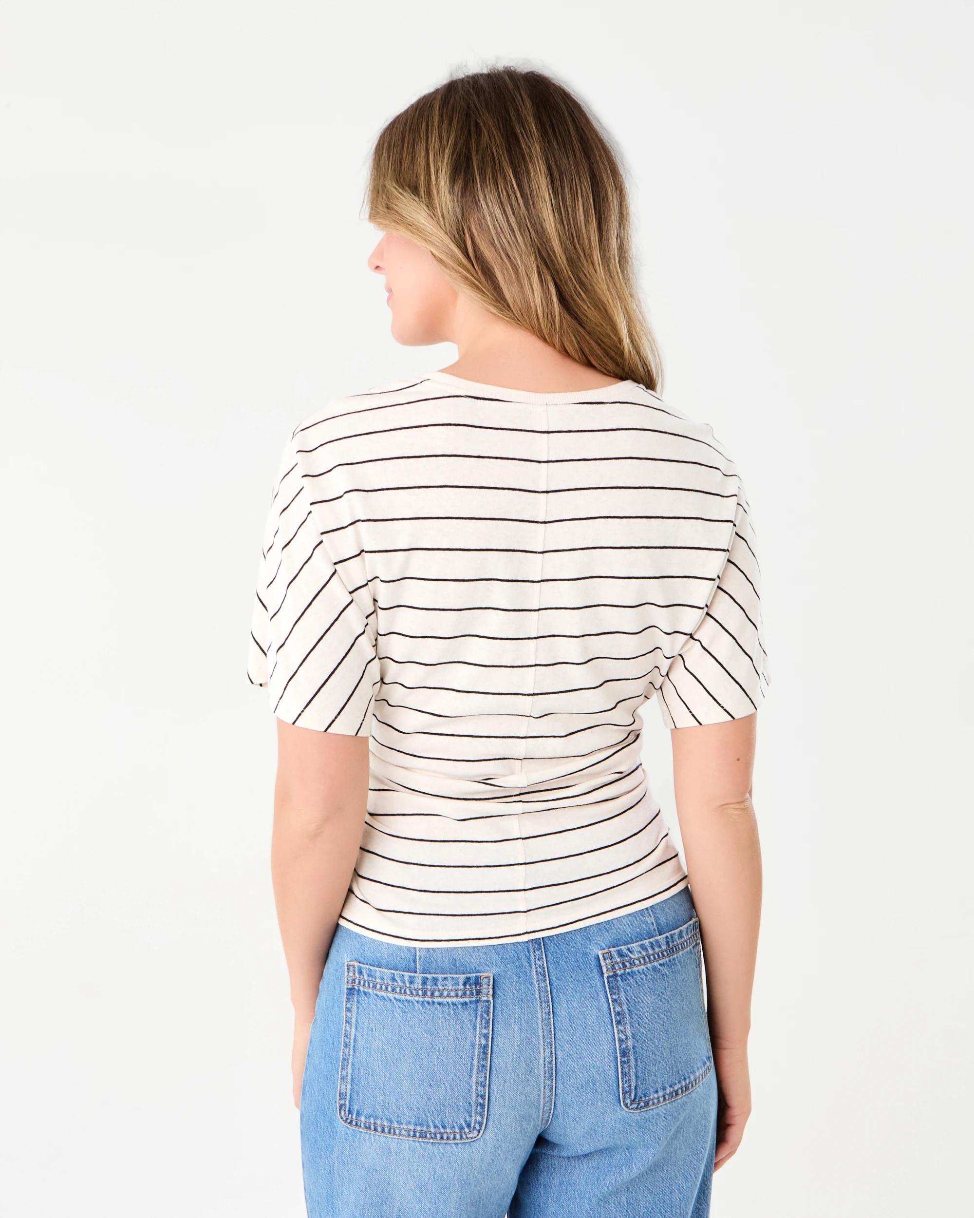3 Extended Sleeve T-shirt Natstripe, 3 of 6