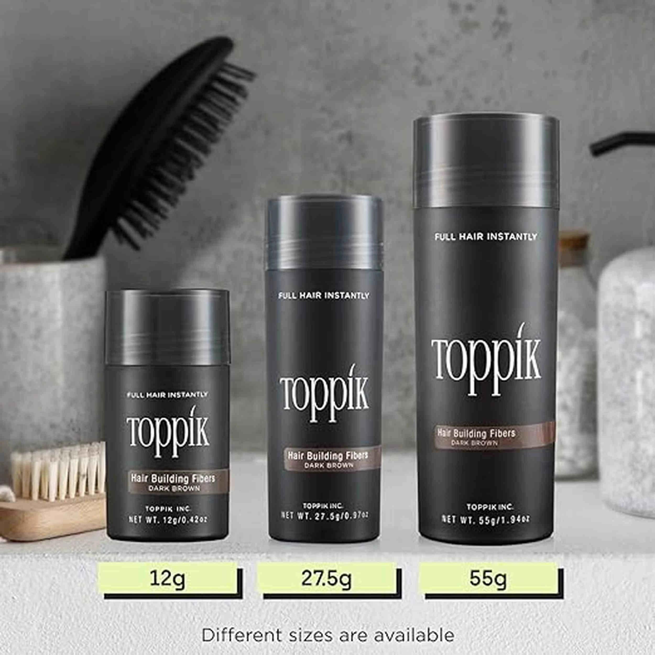 5 Toppik Hair Building Fibers - # Black 12g/0.42oz, 5 of 6