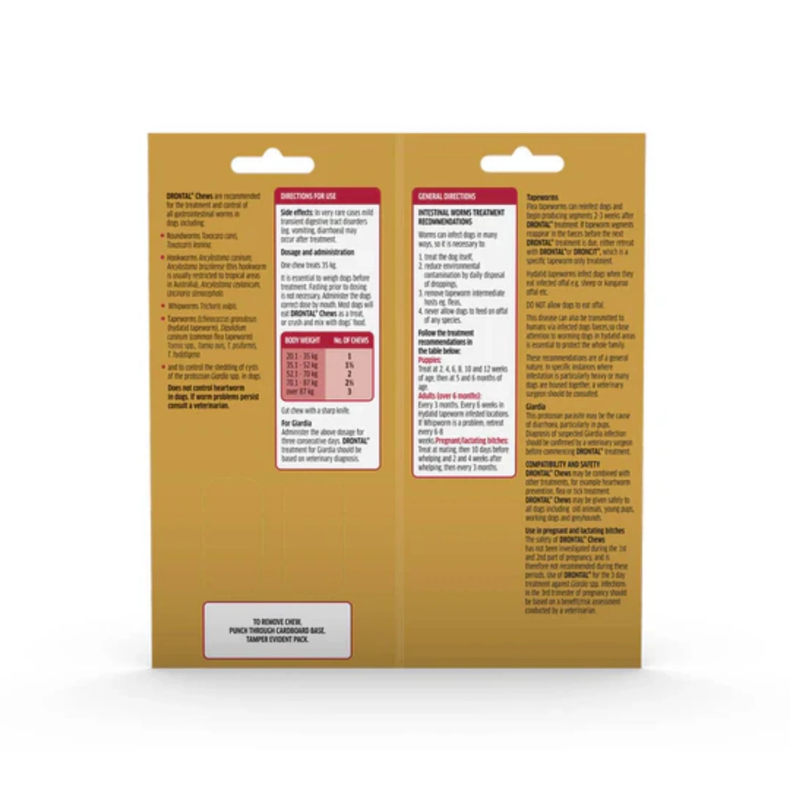 2 Drontal Allwormer Chew Large Dogs 35kg 2pk, 2 of 2