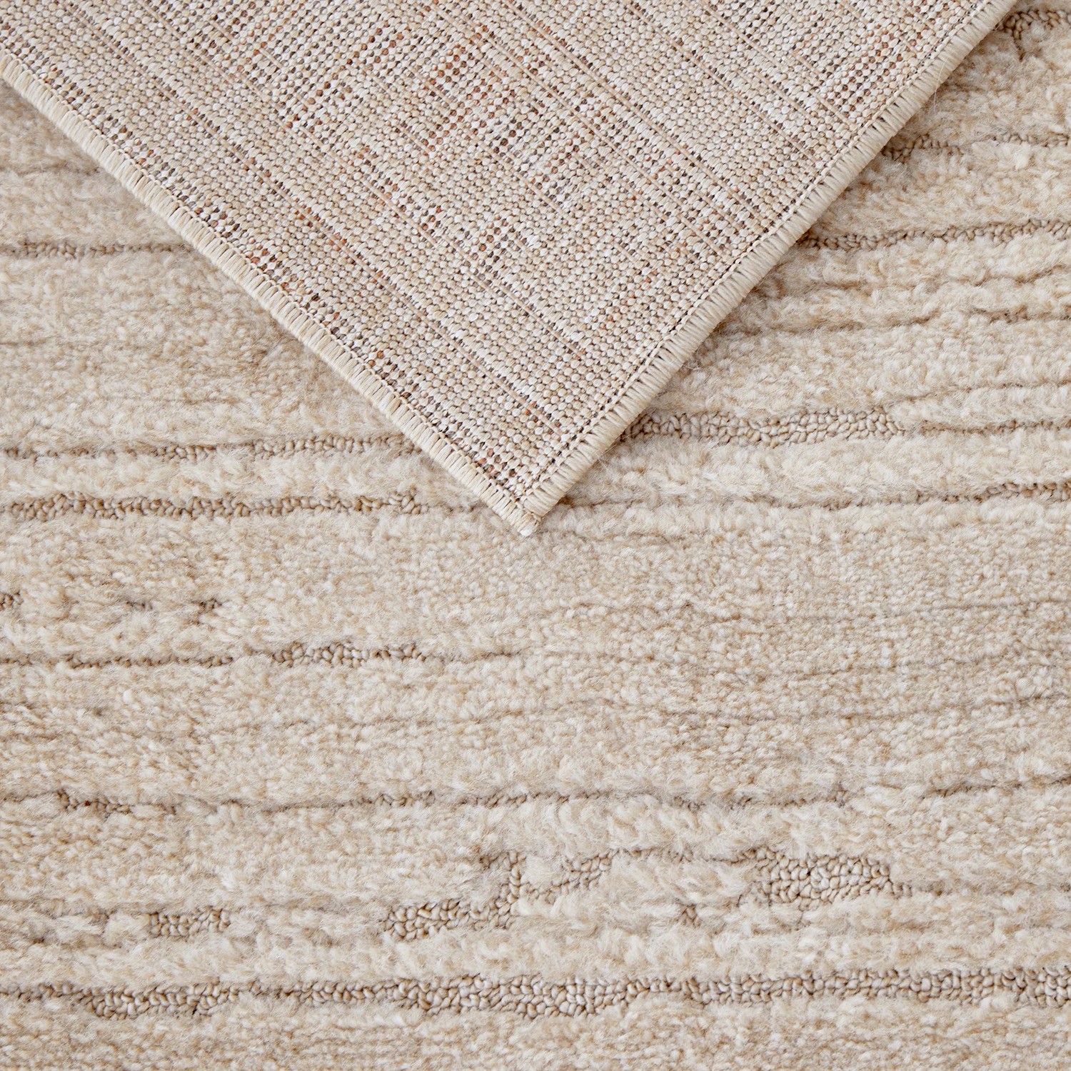 5 Common Ground Rugs Lyrica Ezra 400x80cm Runner - Large Pet Friendly Rug - Beige - Natural, 5 of 7