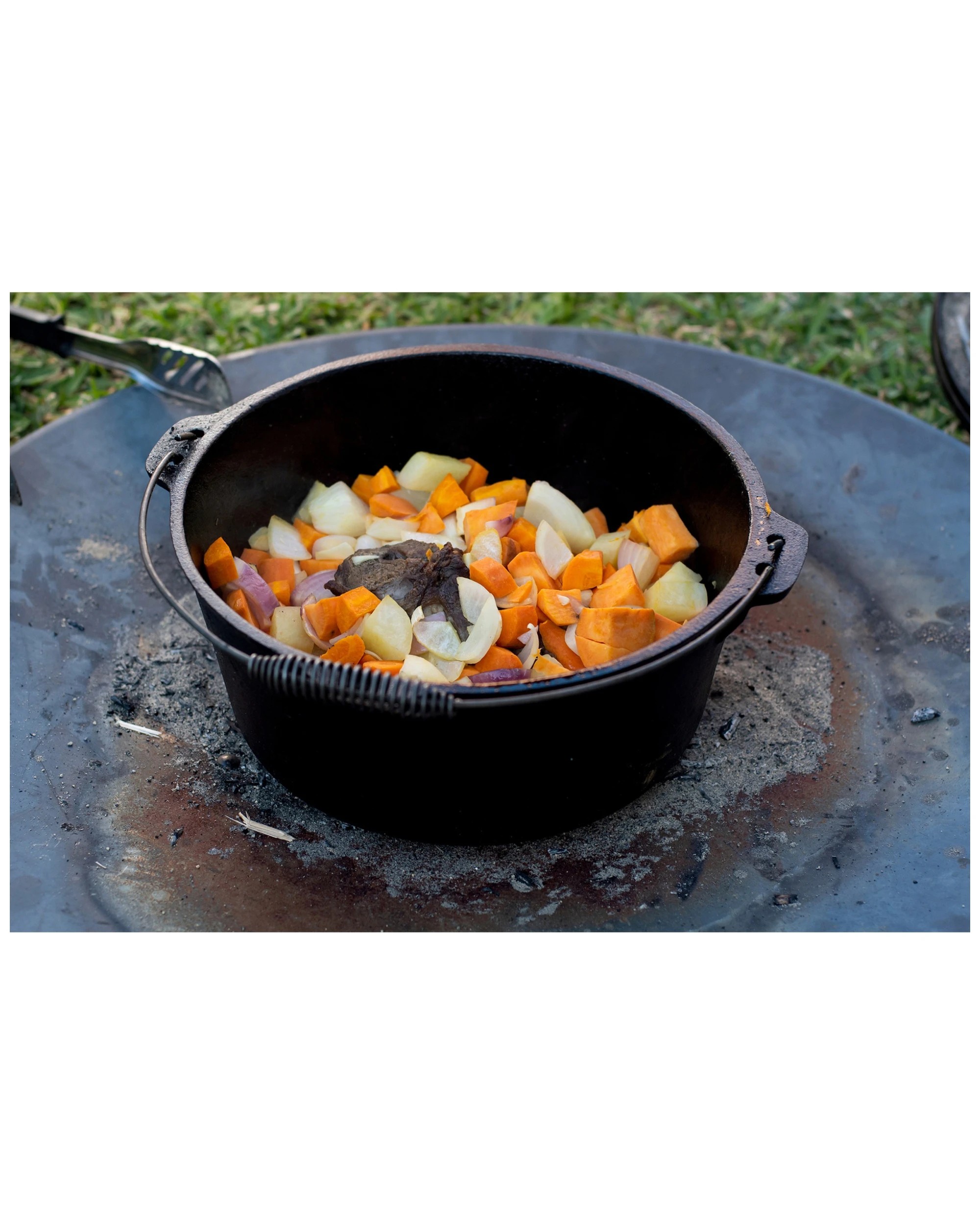 2 Wildtrak Cast Iron 12qt Camp Oven Pot Pre-Seasoned Camping Cookware - Black, 2 of 2