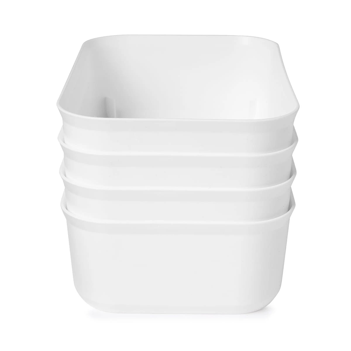 6 4 Pack 3L Utile Tub - Medium, White, 6 of 8
