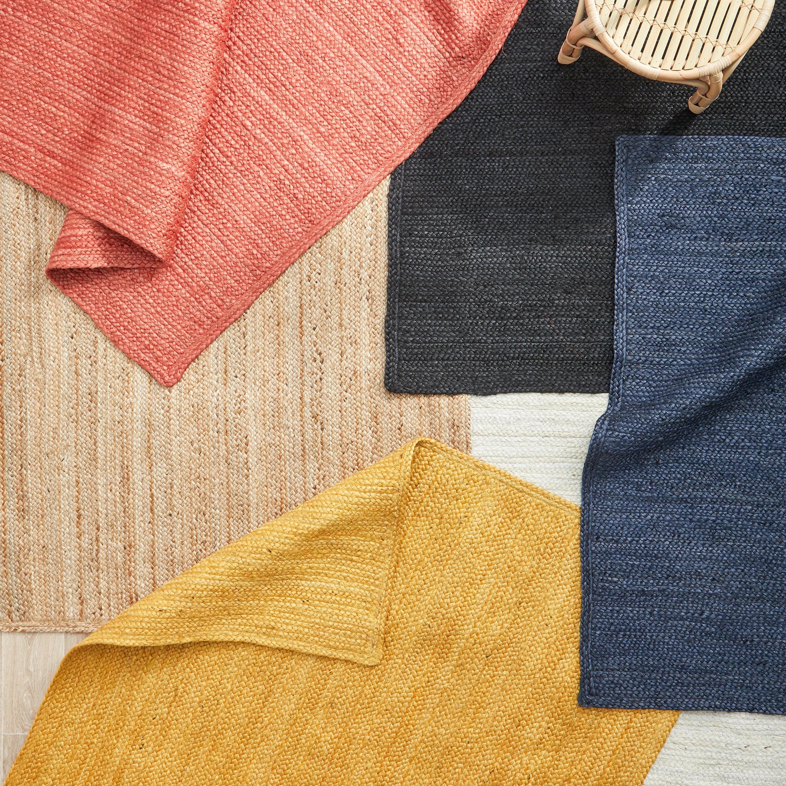 10 Common Ground Rugs Shoreline 280x190cm - Large Jute Rug - Blue, 10 of 10