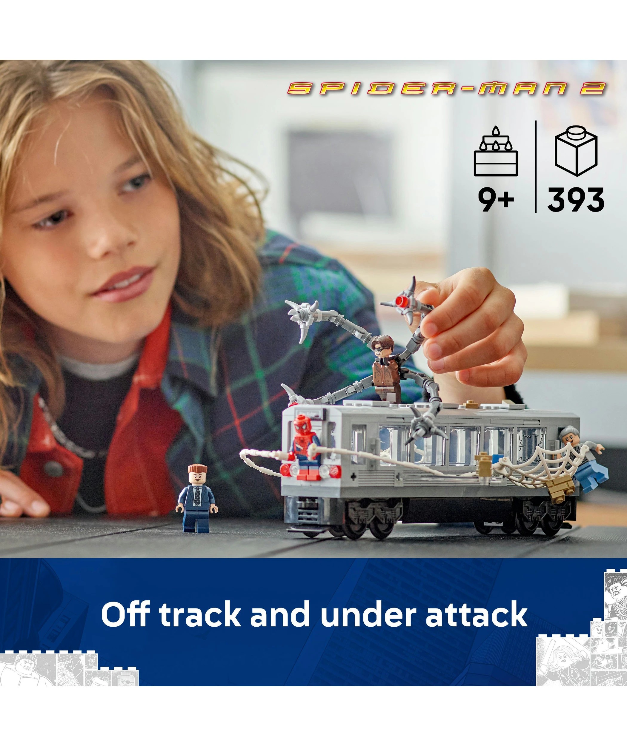 3 LEGO Marvel Super Heroes Spider-Man vs. Doc Ock Subway Train Scene 76321, 3 of 10