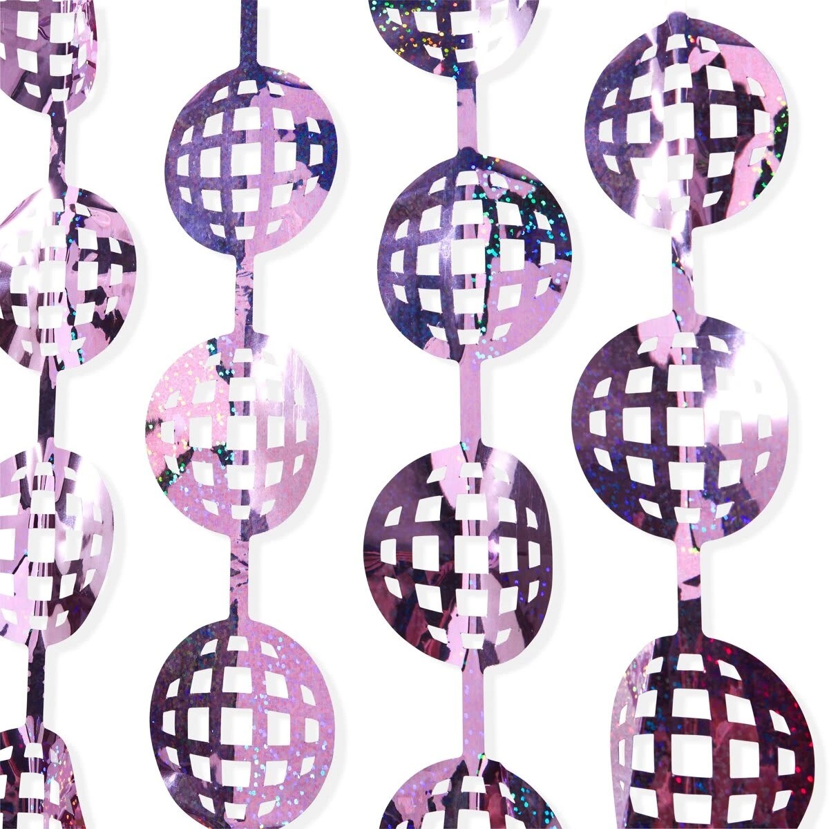 3 Pink Disco Foil Curtain, 3 of 6