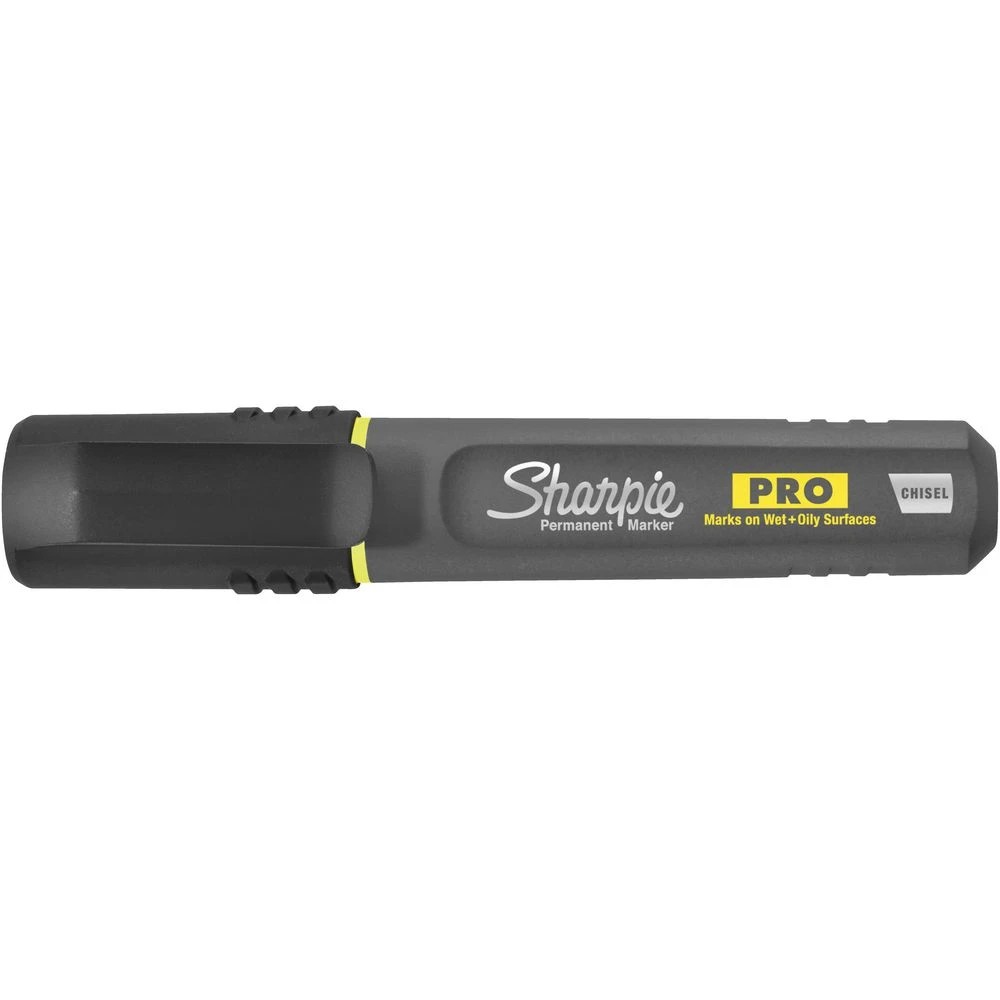 2 Sharpie Pro Permanent Marker Chisel Black, 2 of 8