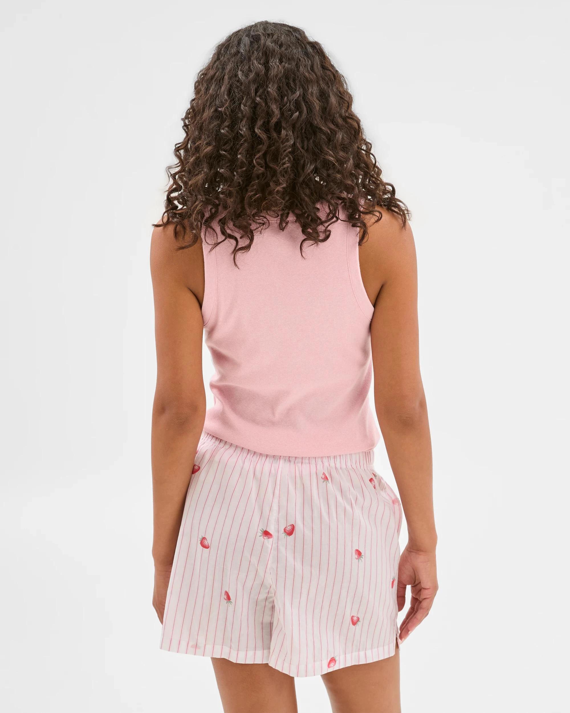 7 Target Woman Australian Cotton Womens Woven Boxer Short 2 Pack STRAWBERRY STRIPE/PINK, 7 of 10