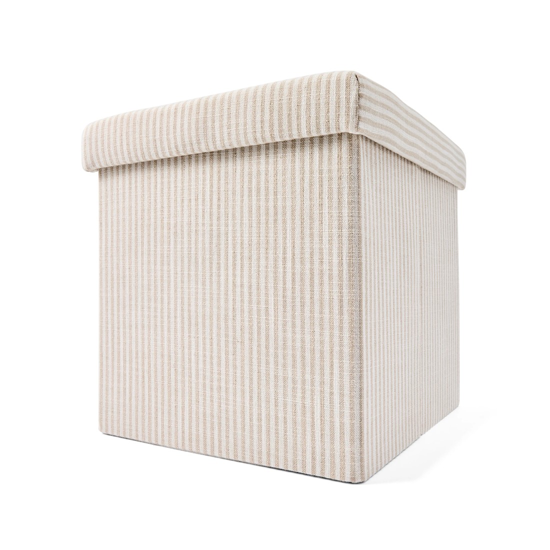 2 Square Storage Ottoman - Beige, 2 of 9