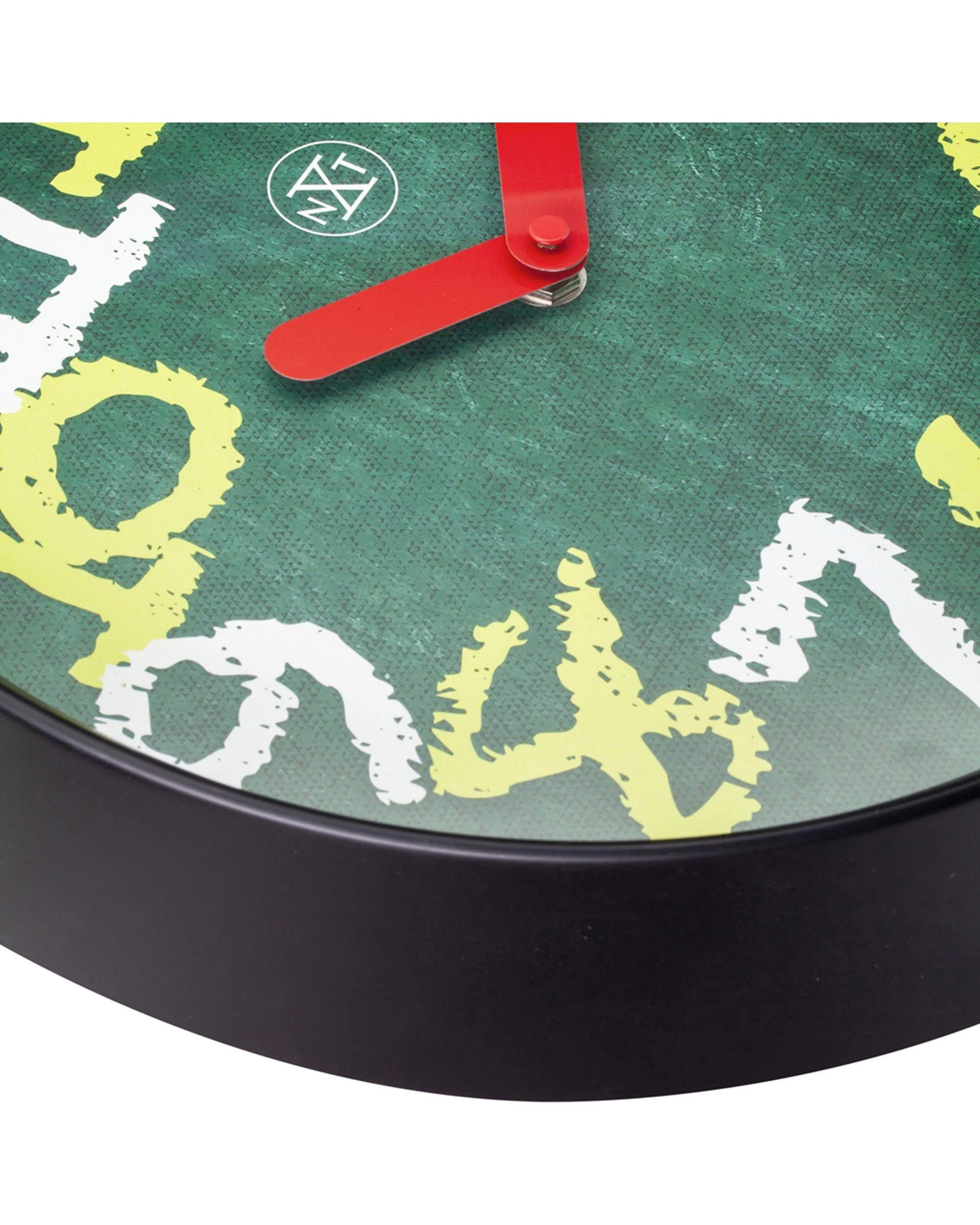 5 NexTime 30cm Wall Clock - Large Numbers Chalkboard Design - Green, 5 of 5