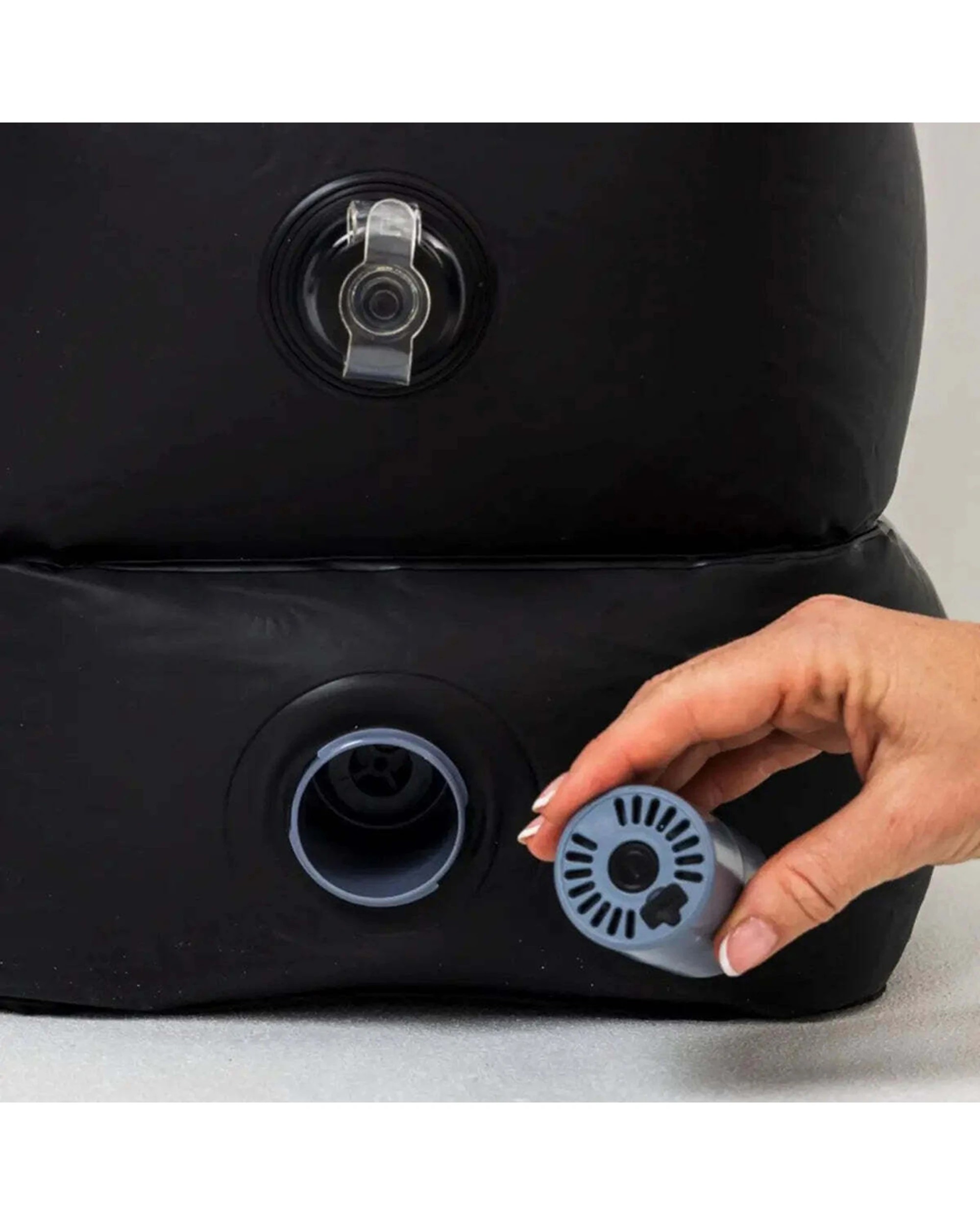 4 Plane Pal Self-Inflating Kids Travel Pillow Portable Accessory - Black, 4 of 5