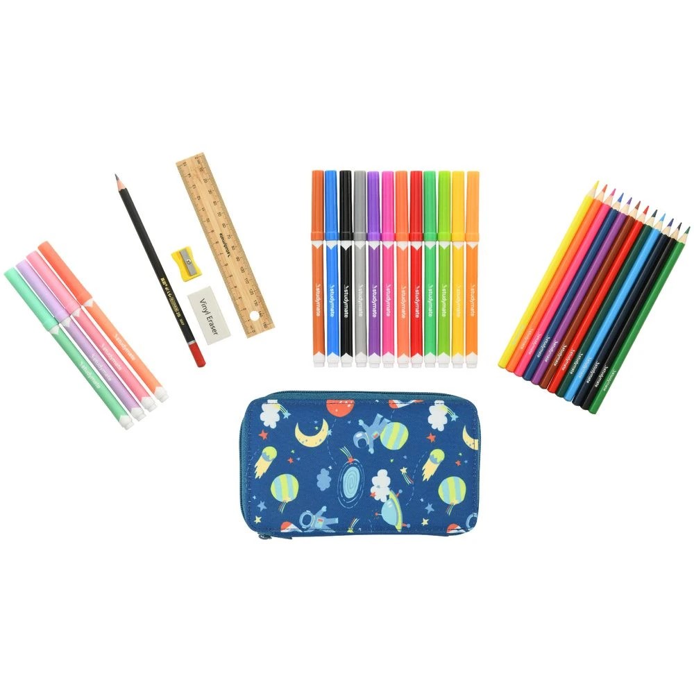 4 Studymate Pencil Case Set Space 32 Piece, 4 of 10