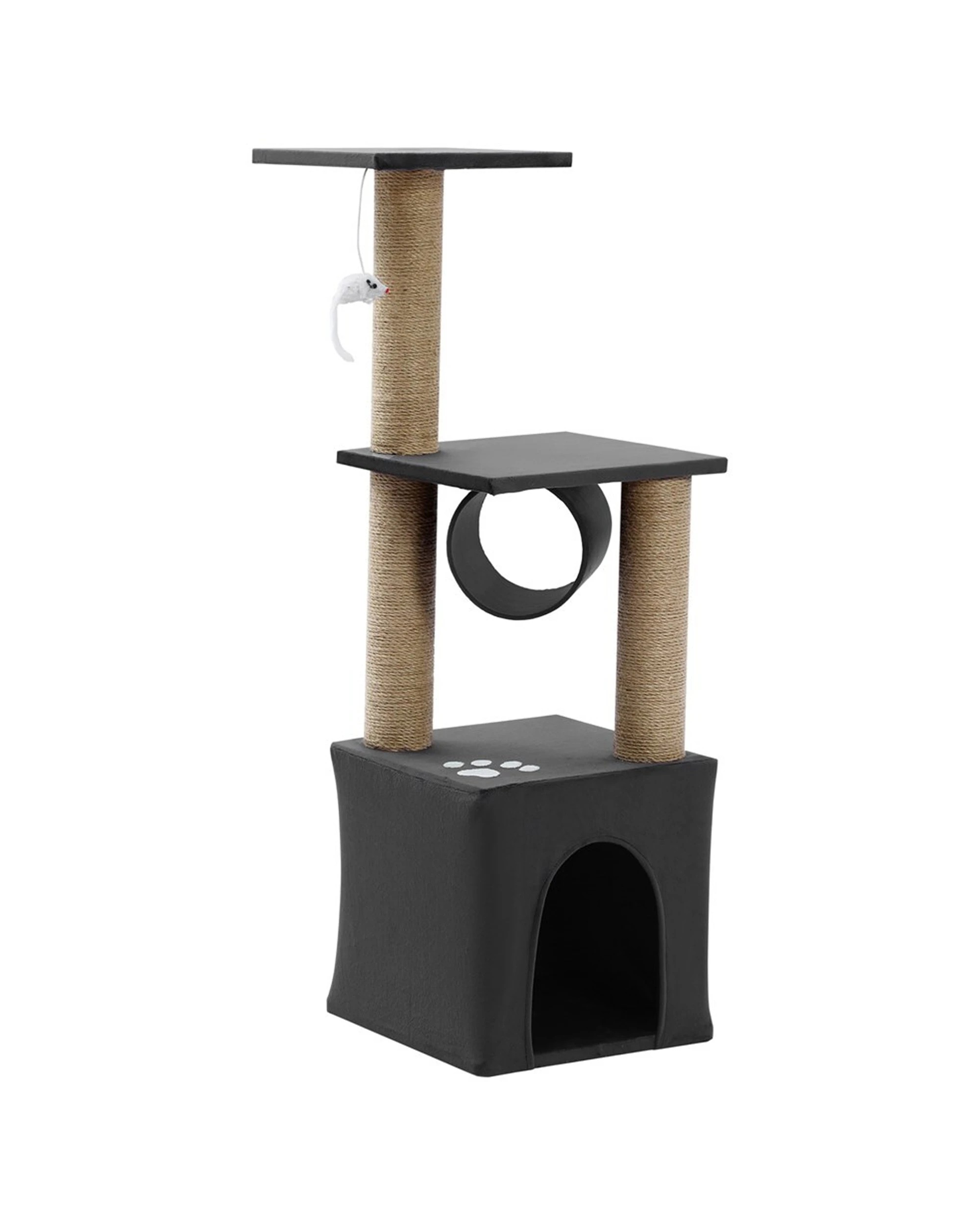 2 Paws And Claws Catsby Elsternwick Cat Tree Scratcher 30x30x65cm - Charcoal, 2 of 7