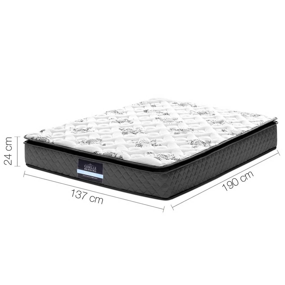 3 Giselle Bedding 24cm Mattress Pillow Top Double - Double Bed - Multi, 3 of 8