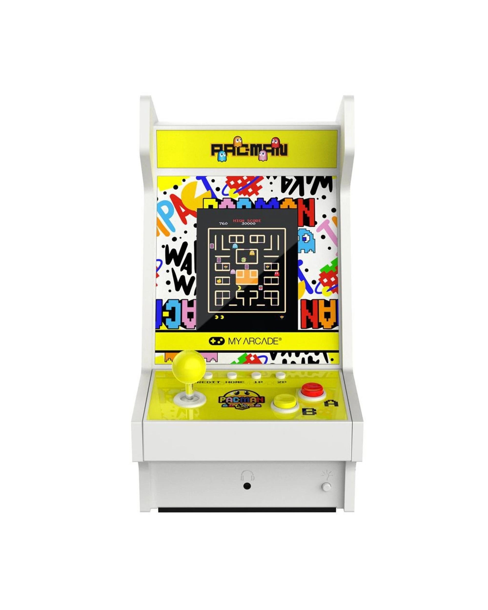 2 MyArcade Mighty Player Pac-Man 45th Anniversary Portable Retro Arcade Cabinet, 2 of 3